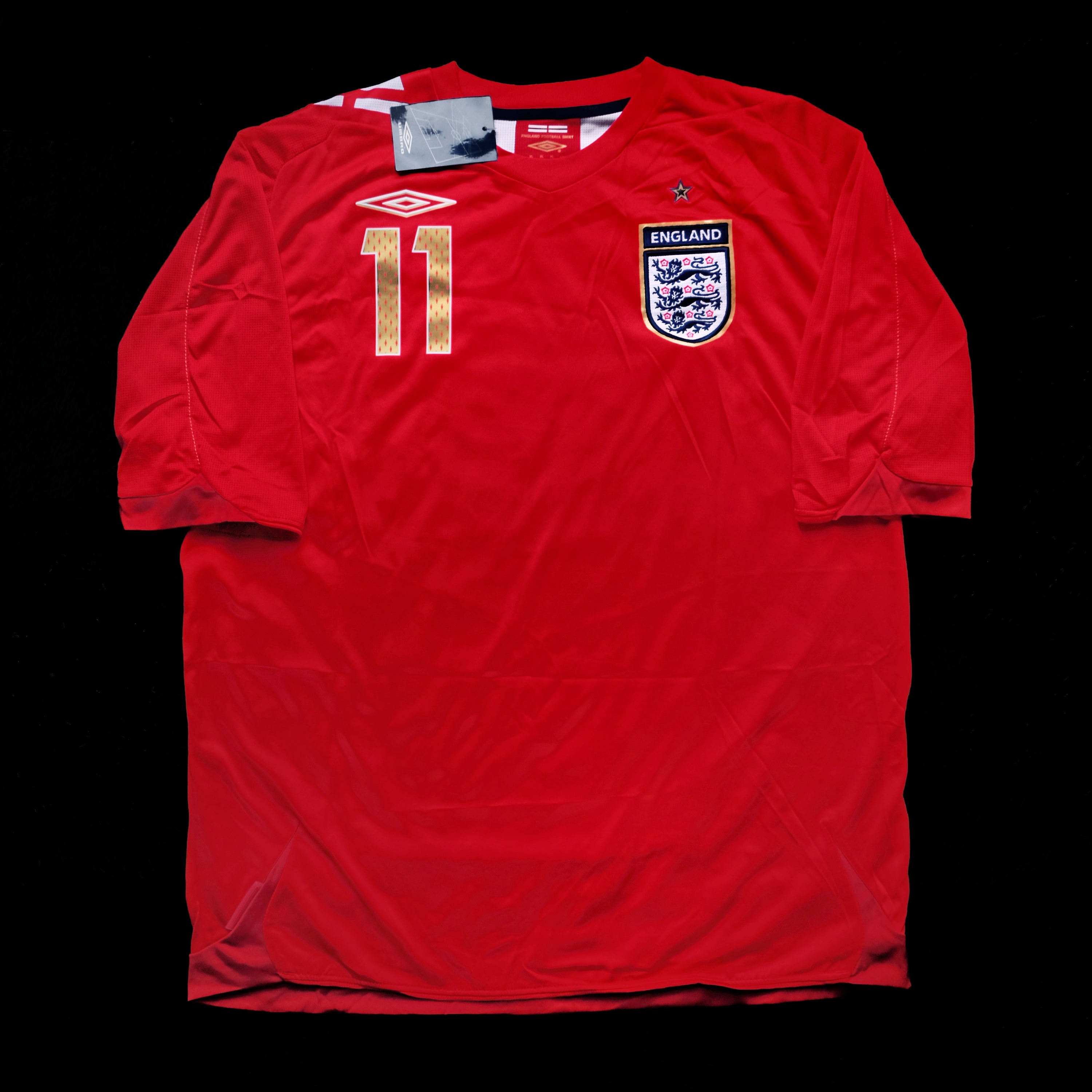 2006/08 England #11 BENTLEY Away Jersey (XL)