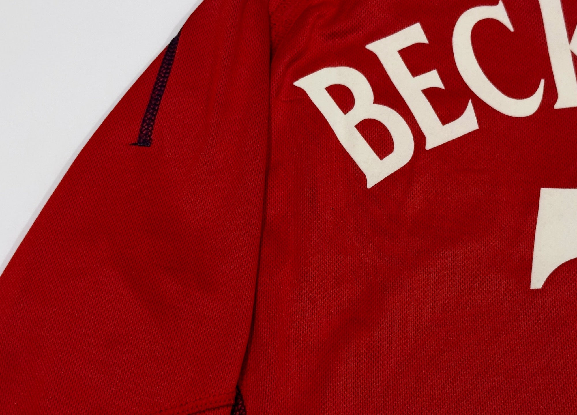 2002/04 England #7 BECKHAM Away Jersey (M) L/S