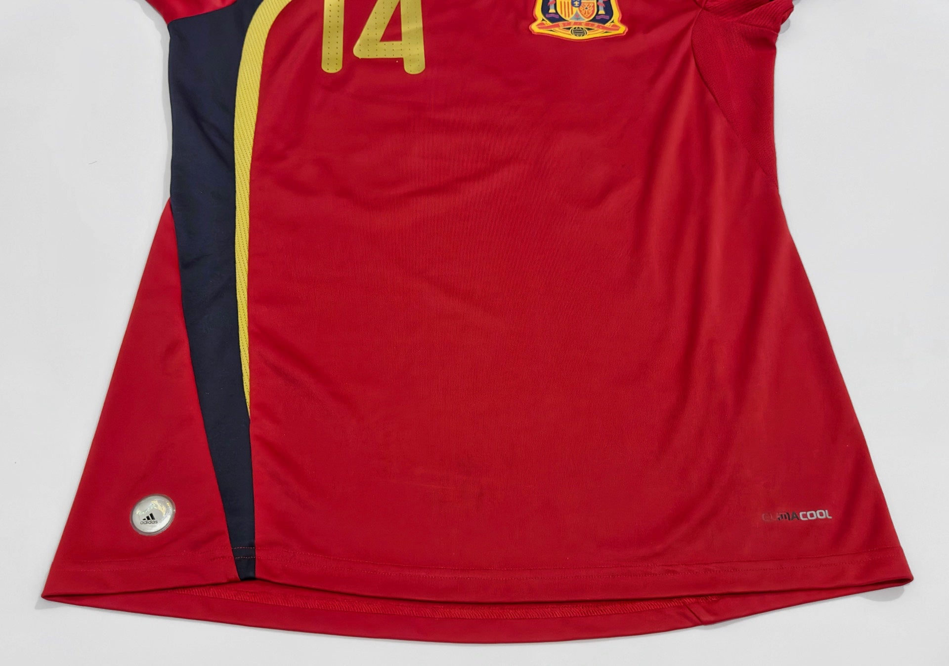 2009 Spain #14 ALONSO Home Jersey (M)