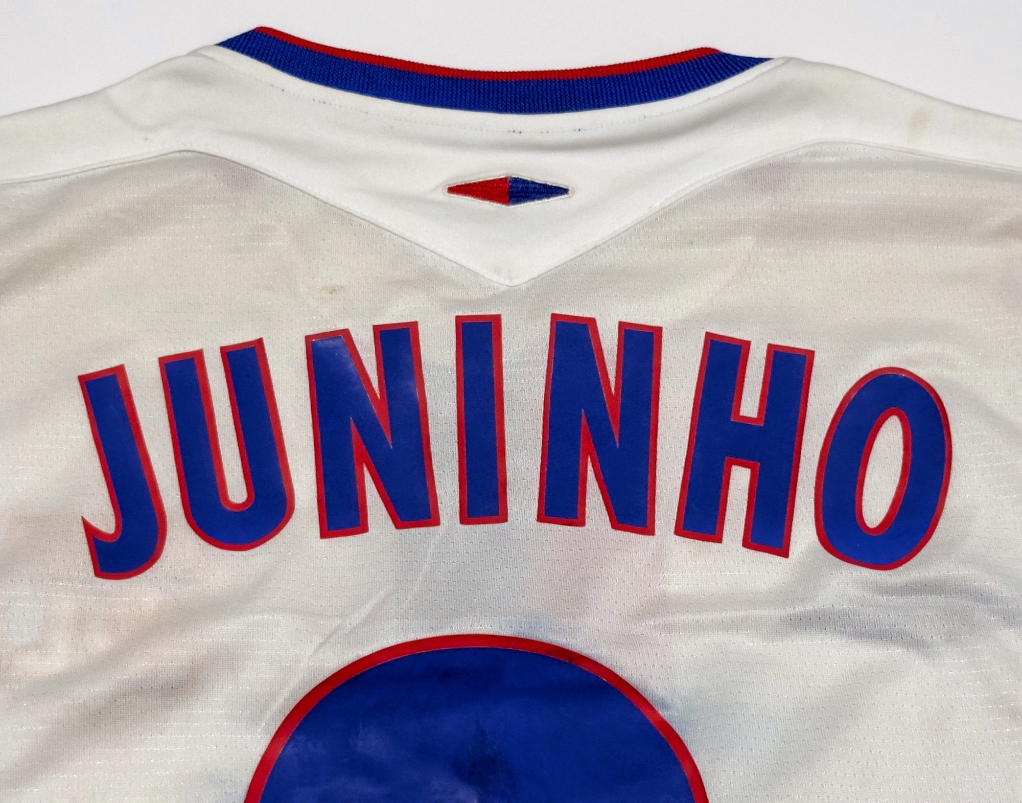 2004/06 Olympique Lyonnais #8 Juninho Home Jersey (XL)