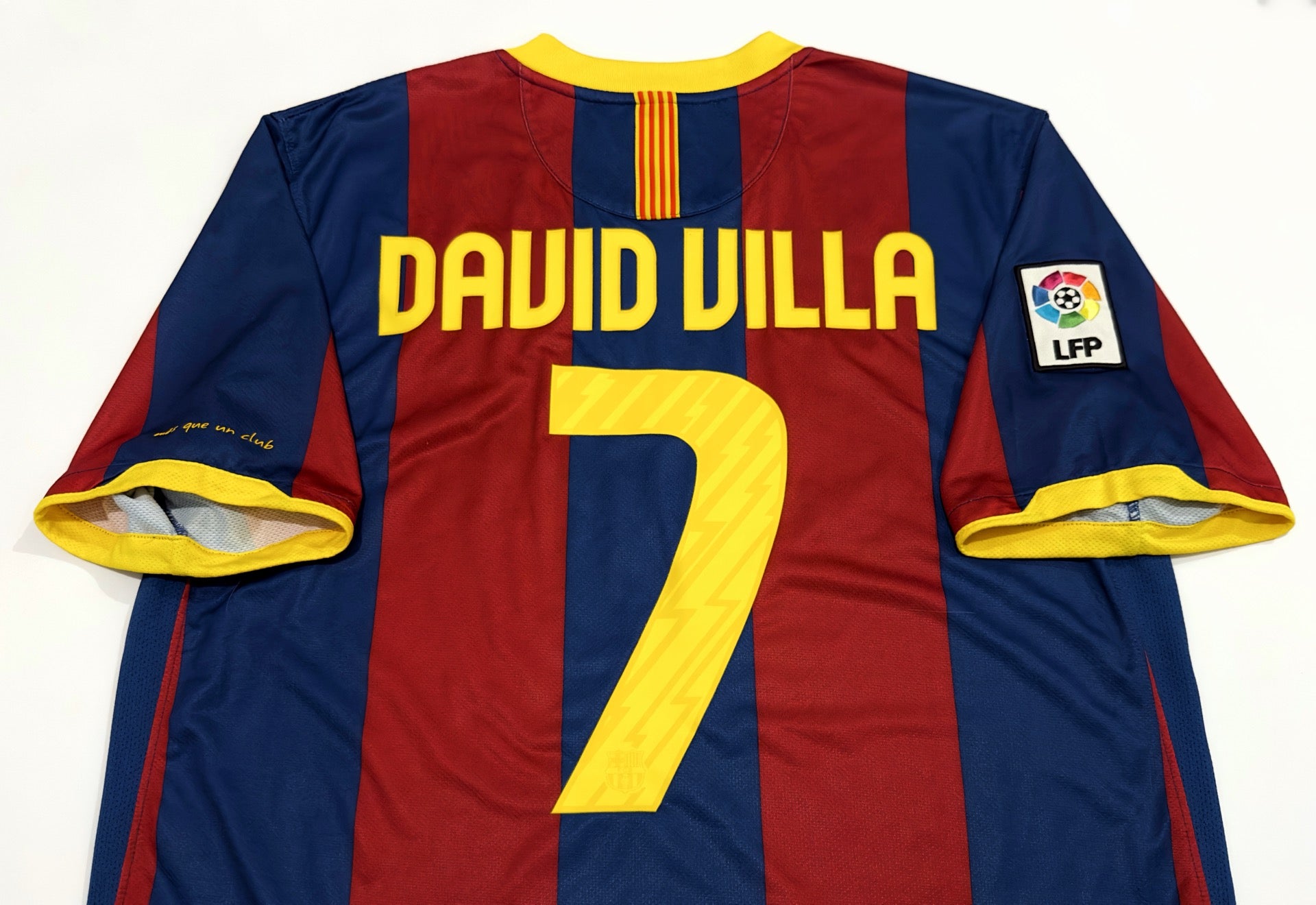 2010/11 Barcelona #7 DAVID VILLA Home Jersey (L)