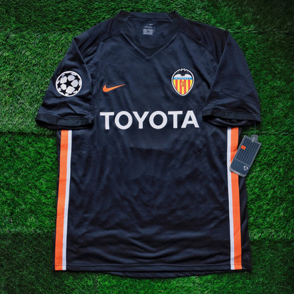 2006/07 Valencia #9 MORIENTES Away Jersey (L)