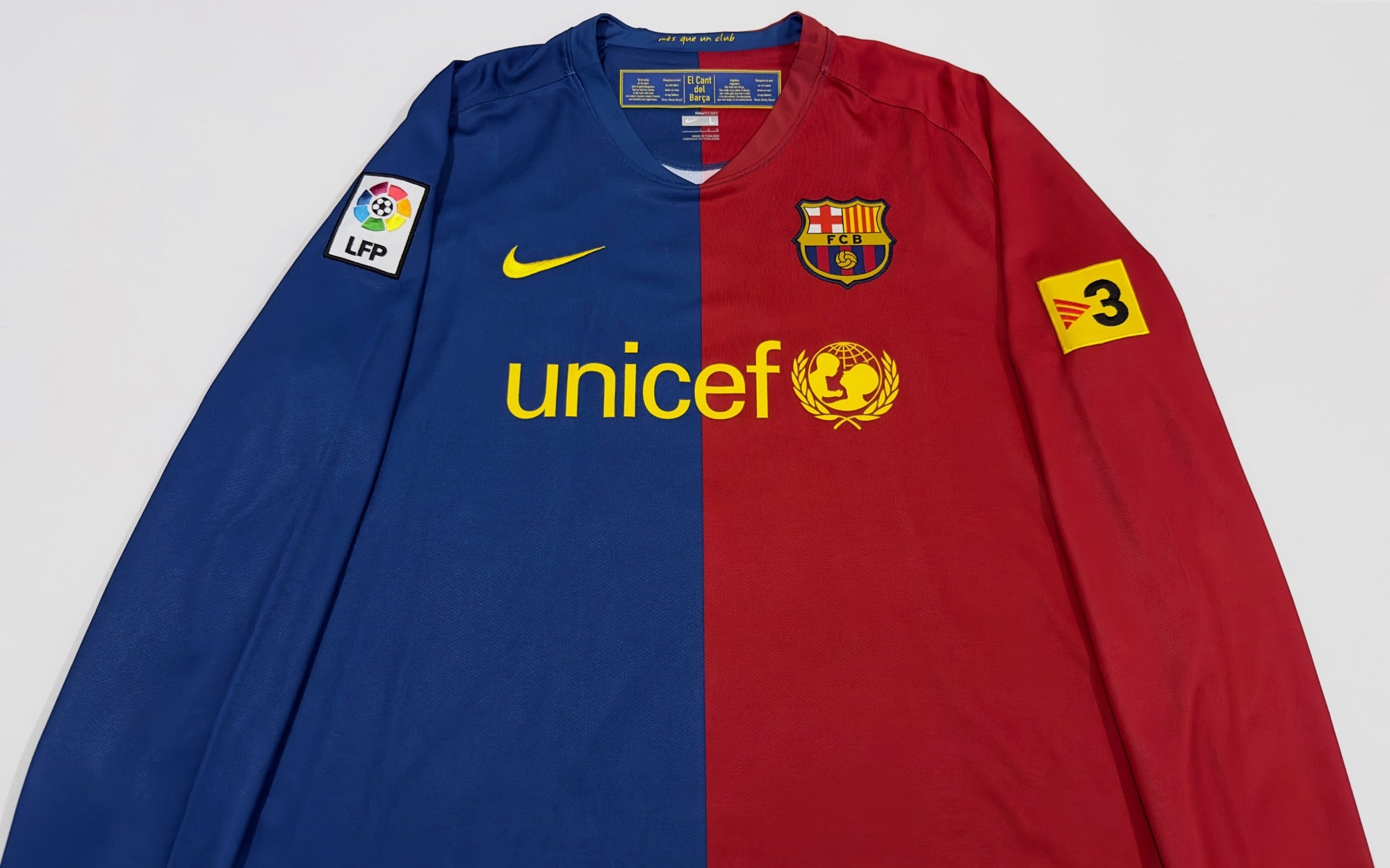 2008/09 Barcelona #6 XAVI Home Jersey (L) L/S