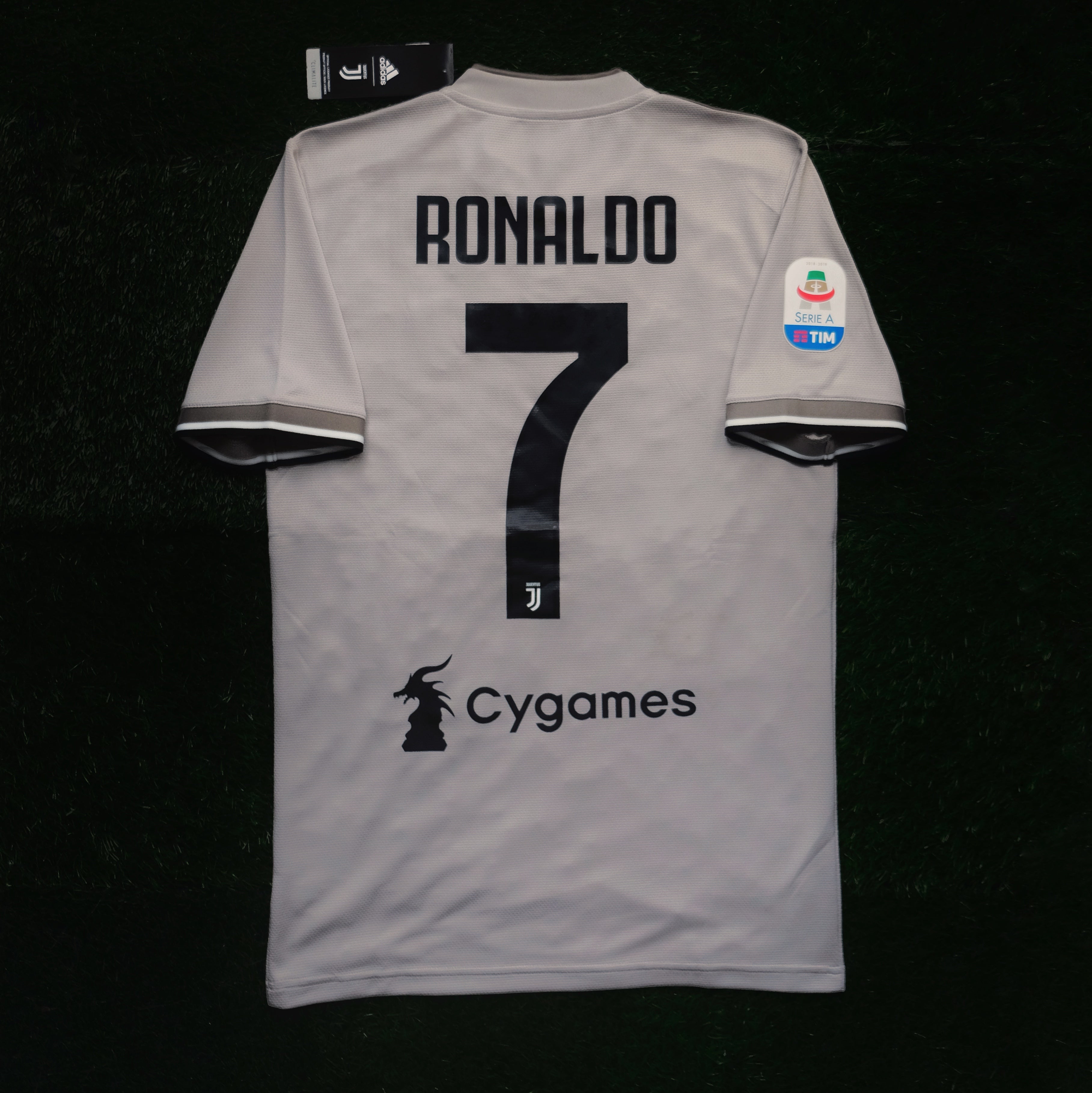 2018/19 Juventus #7 RONALDO Away Jersey (S) – Double Kick Football