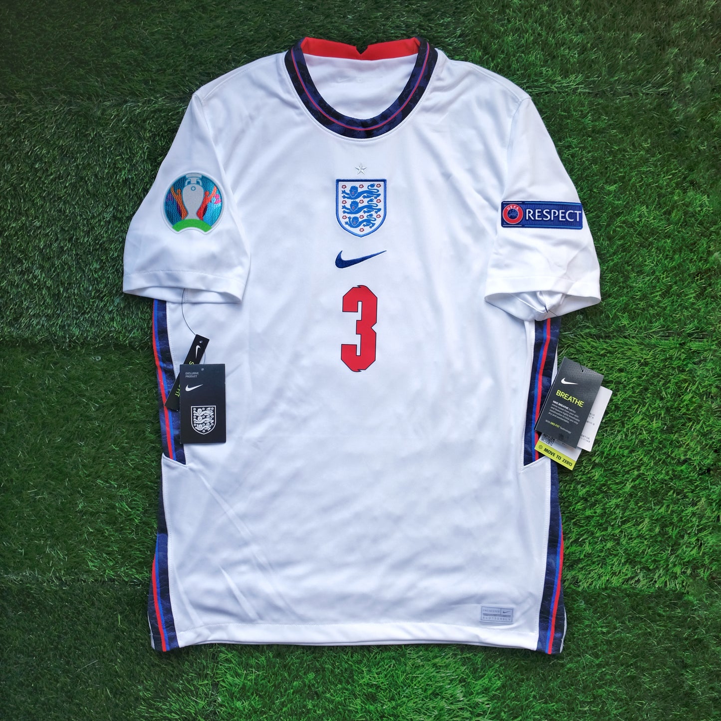 2020/21 England #3 SHAW Home Jersey (M)