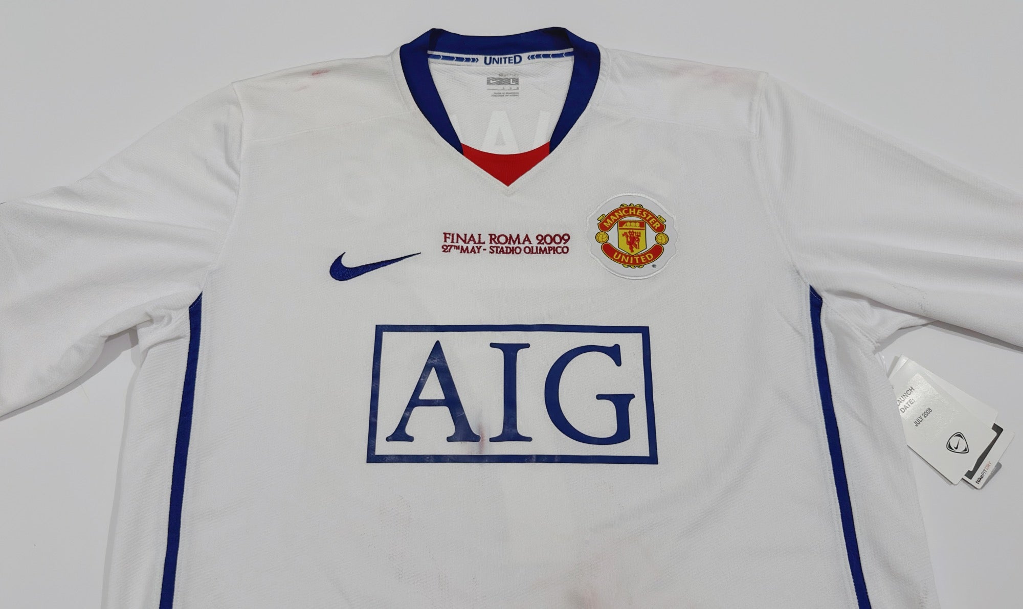 2008/09 Man Utd #7 RONALDO Away Jersey (L) L/S – Double Kick