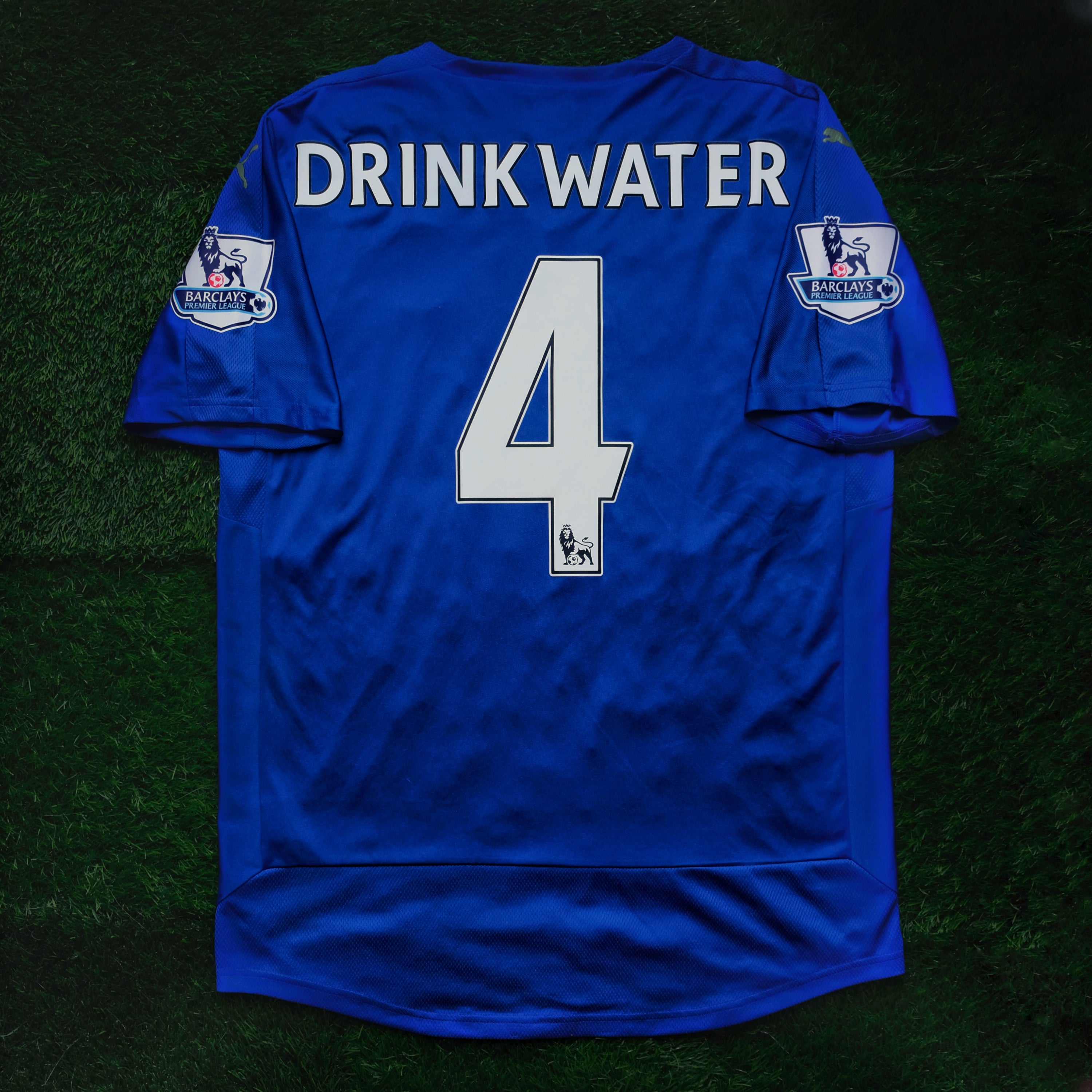 2015/16 Leicester City #4 DRINKWATER Home Jersey (L)