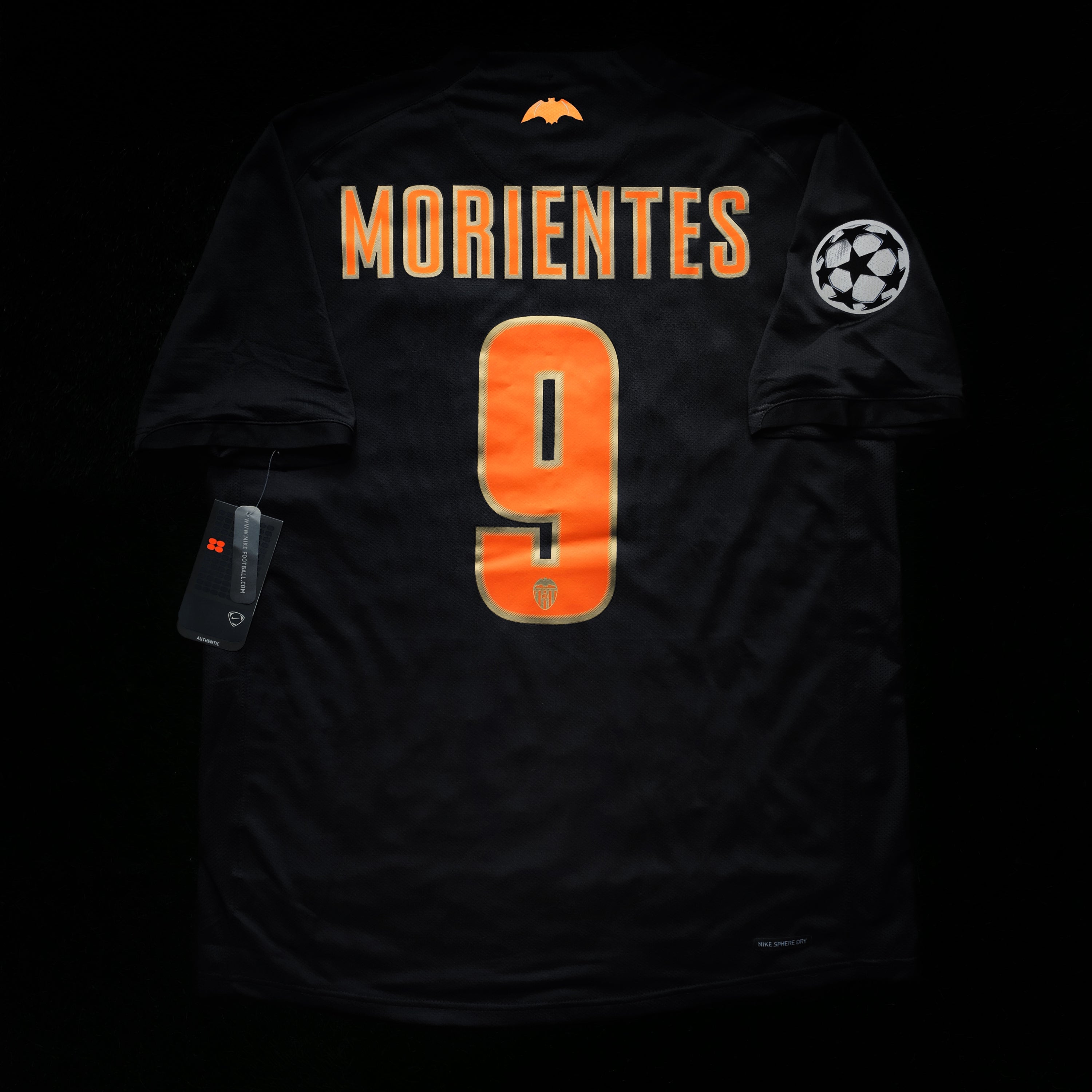 2006/07 Valencia #9 MORIENTES Away Jersey (L)