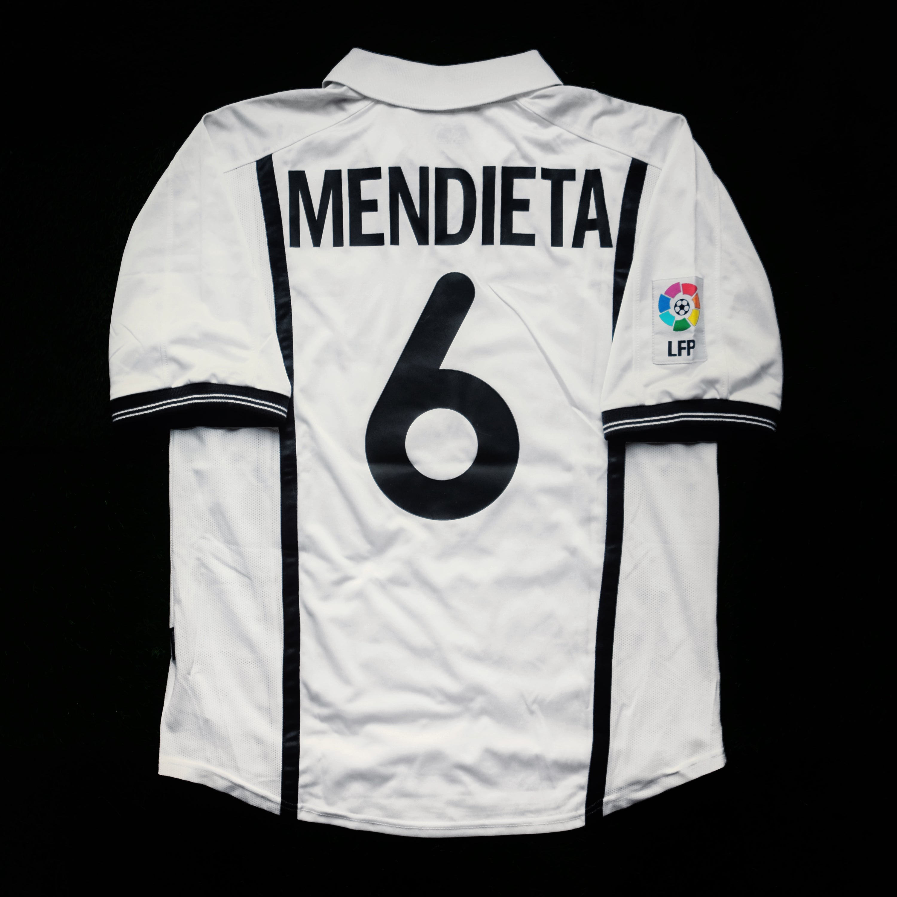 2000/01 Valencia #6 MENDIETA Home Jersey (M)