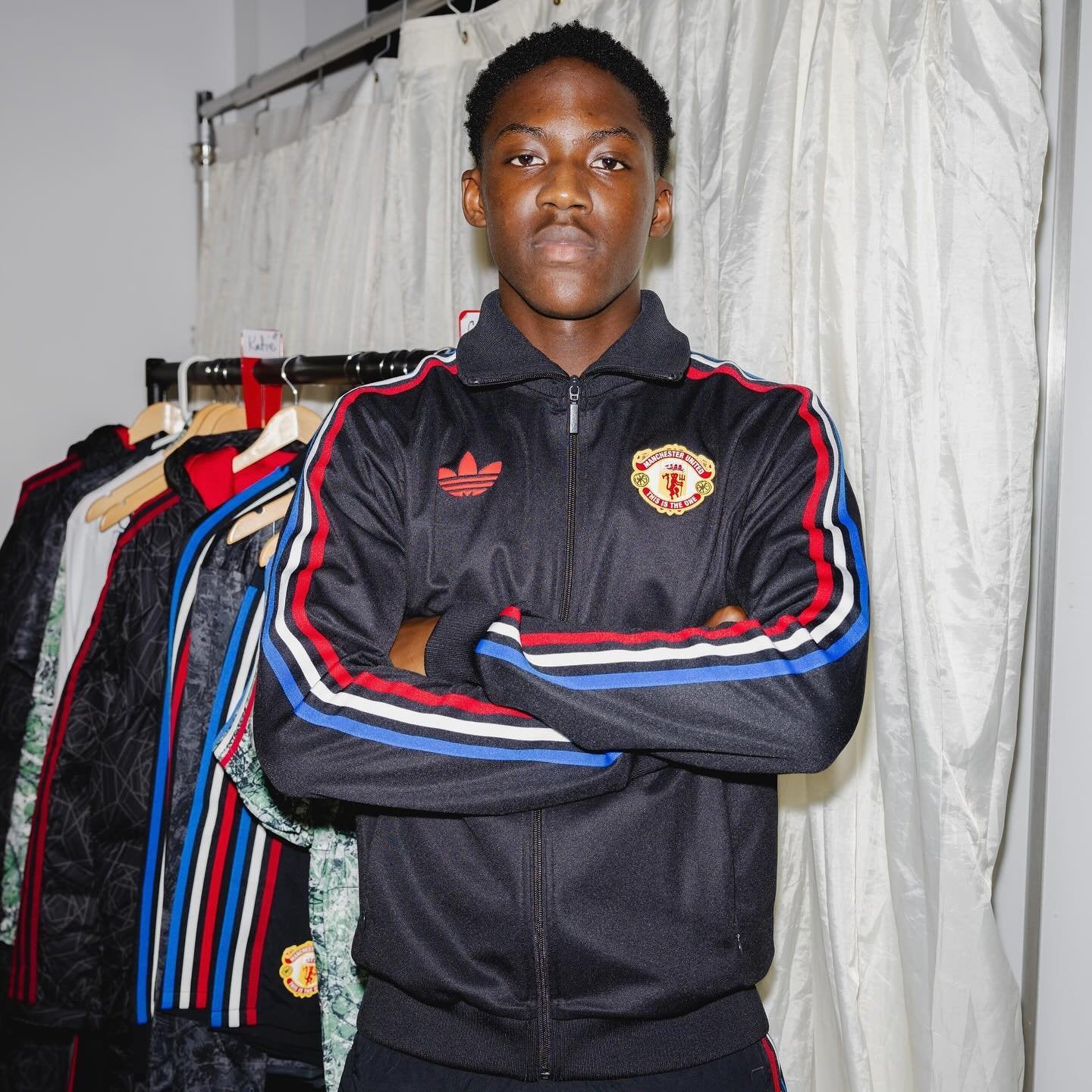 Man utd tracksuit top on sale