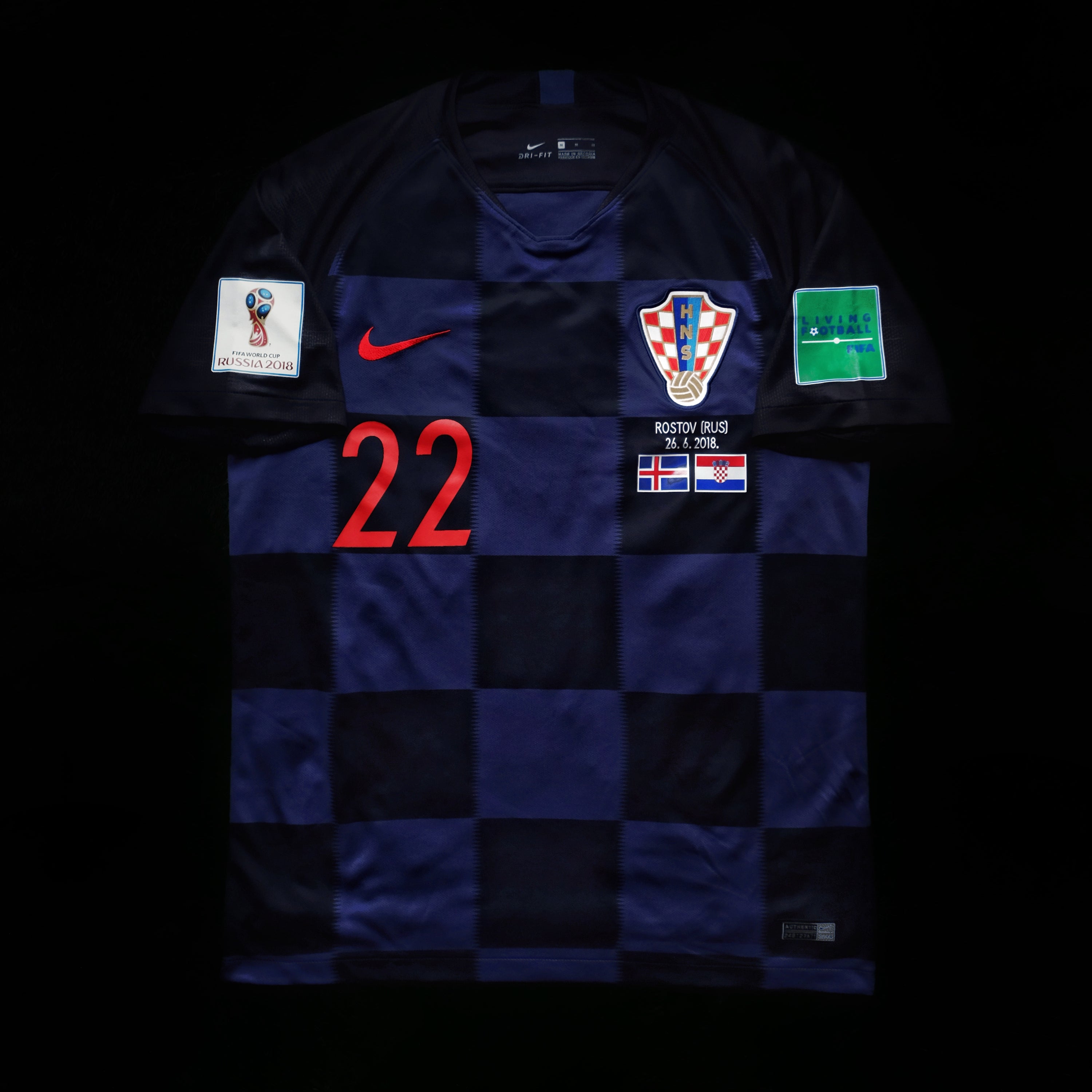 2018/19 Croatia #22 PIVARIC Away Jersey (M)