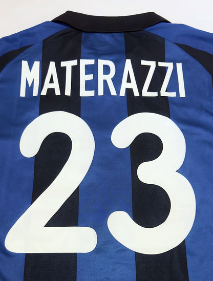 2001/02 Inter Milan #23 MATERAZZI Home Jersey (L)