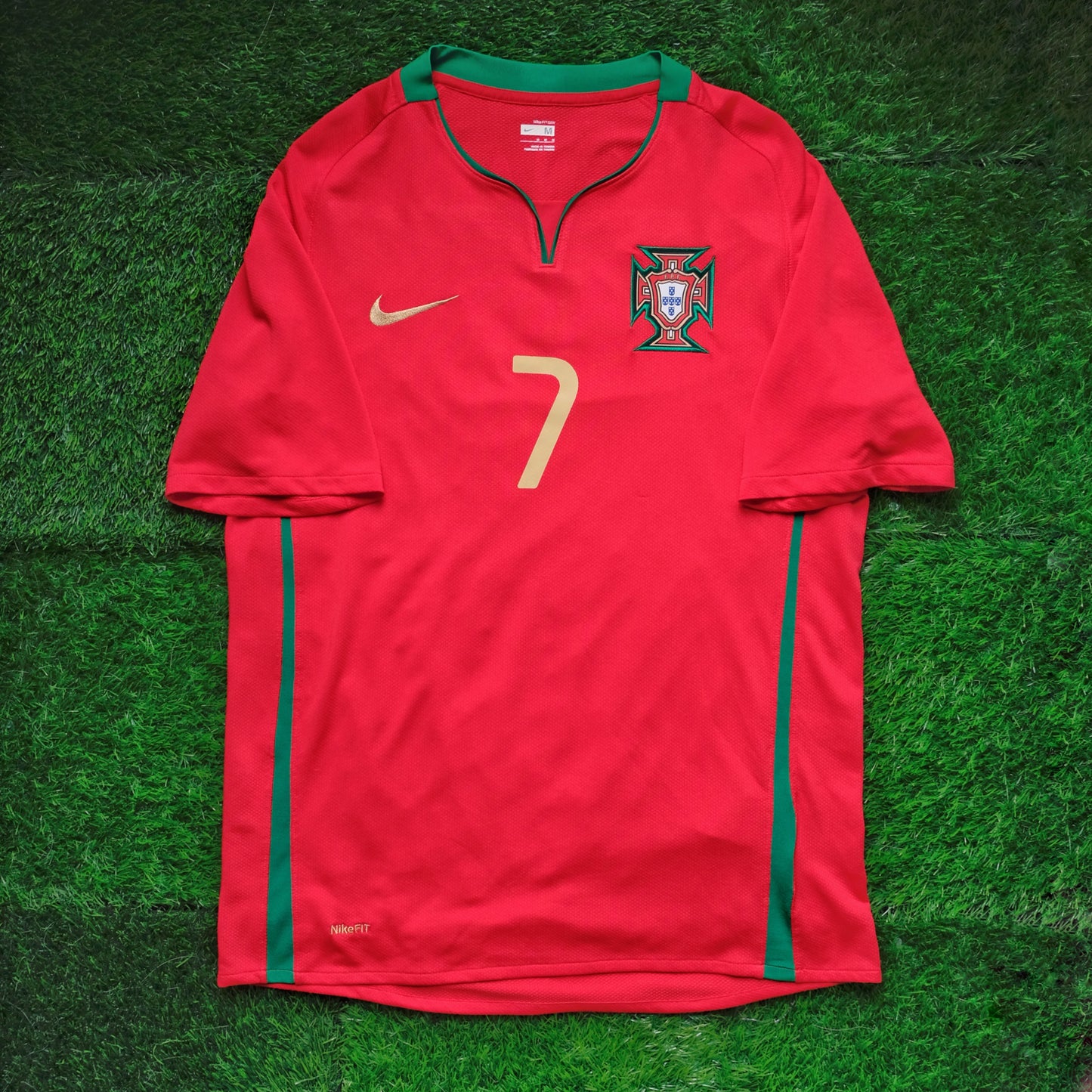 2008/10 Portugal #7 C.RONALDO Home Jersey (M)