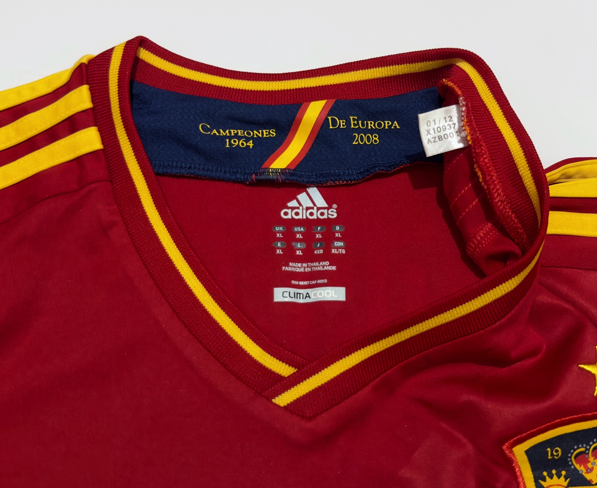 2012 Spain #9 TORRES Home Jersey (XL)