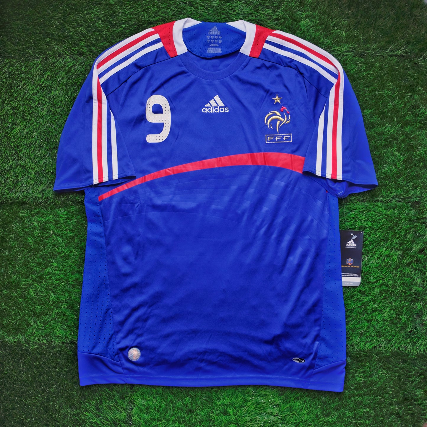 2007/08 France #9 BENZEMA Home Jersey (M)