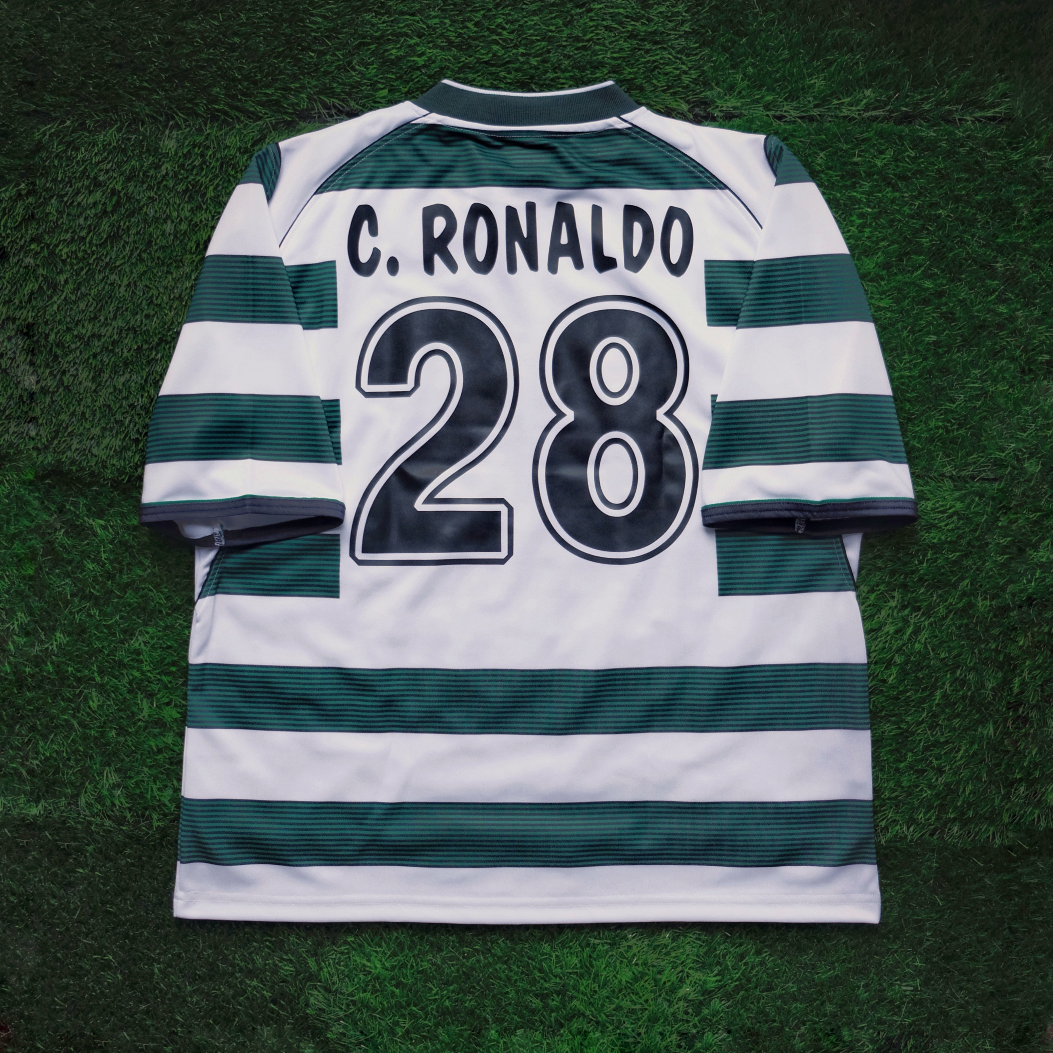 2002/03 Sporting CP #28 C.RONALDO Home Jersey Remake Boxset (L)