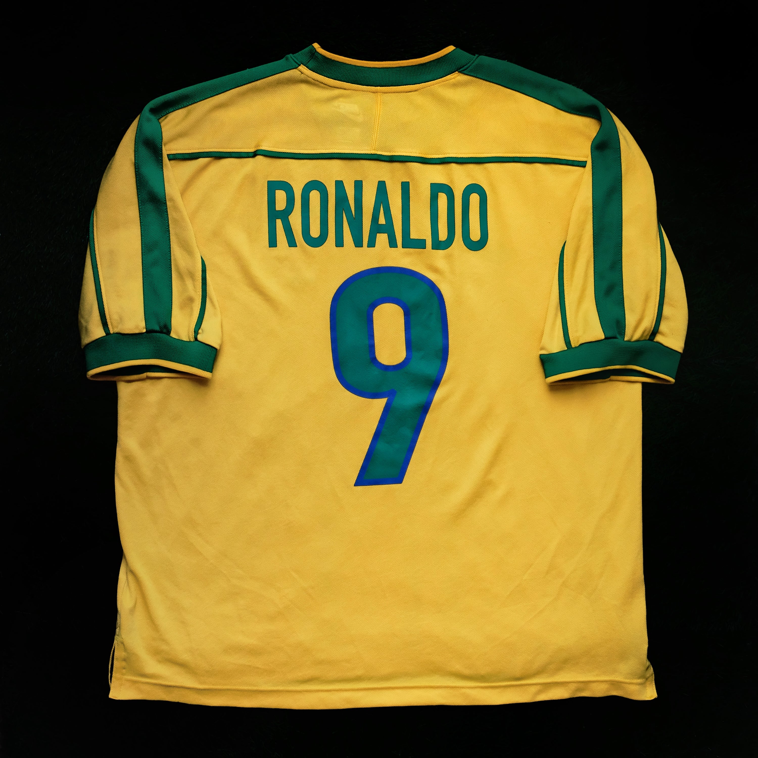 1998/00 Brazil #9 RONALDO Home Jersey (L)