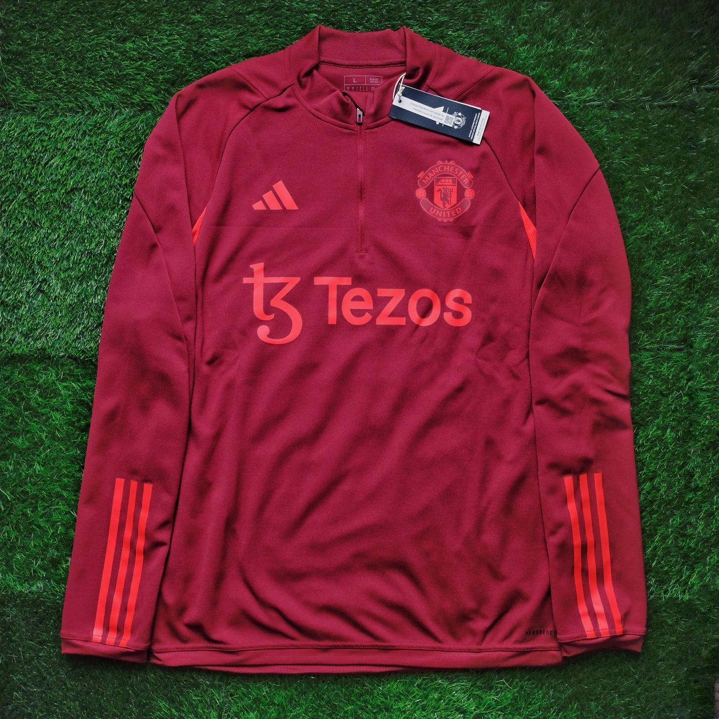 adidas Man Utd Half-Zip Training Top