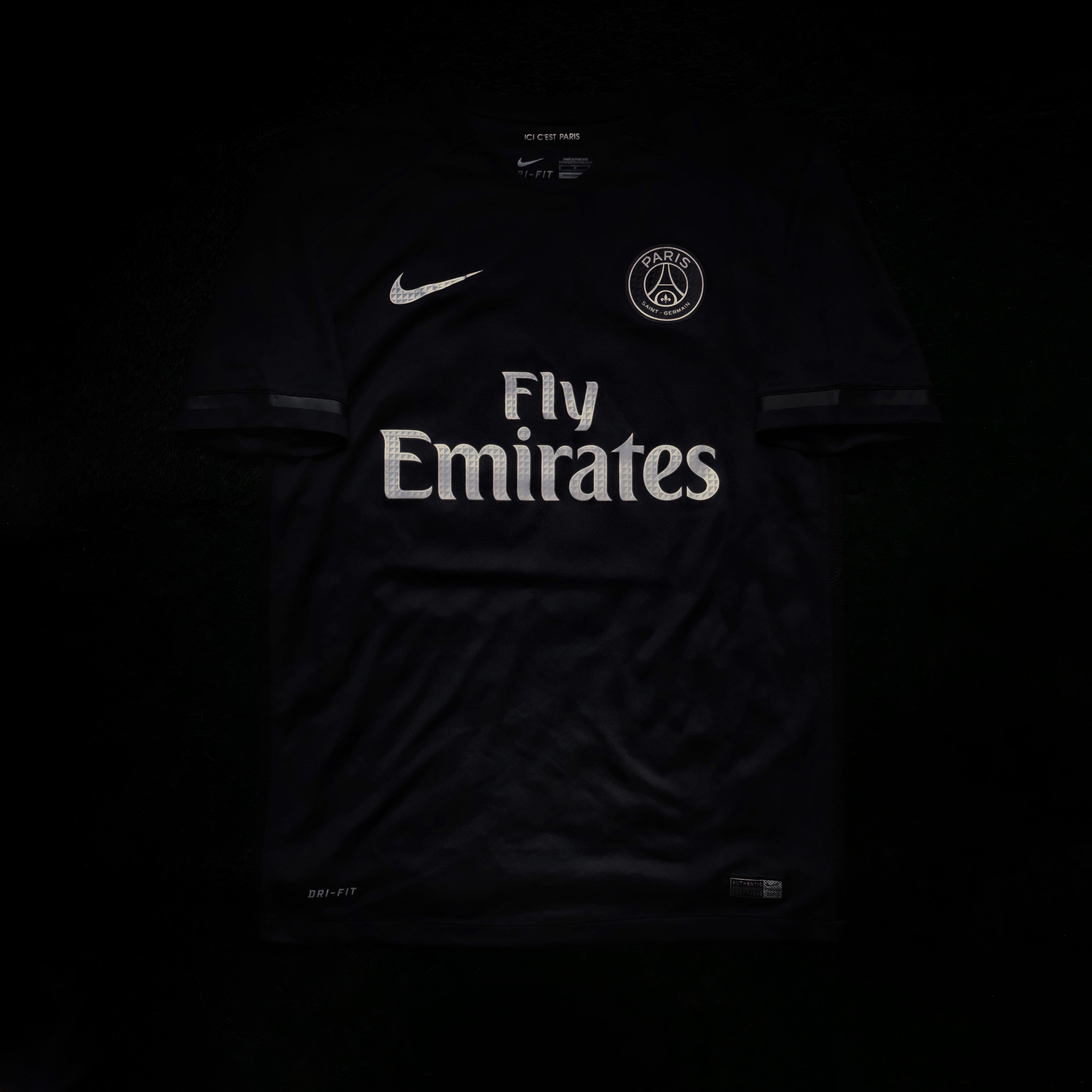 psg fly emirates jersey black