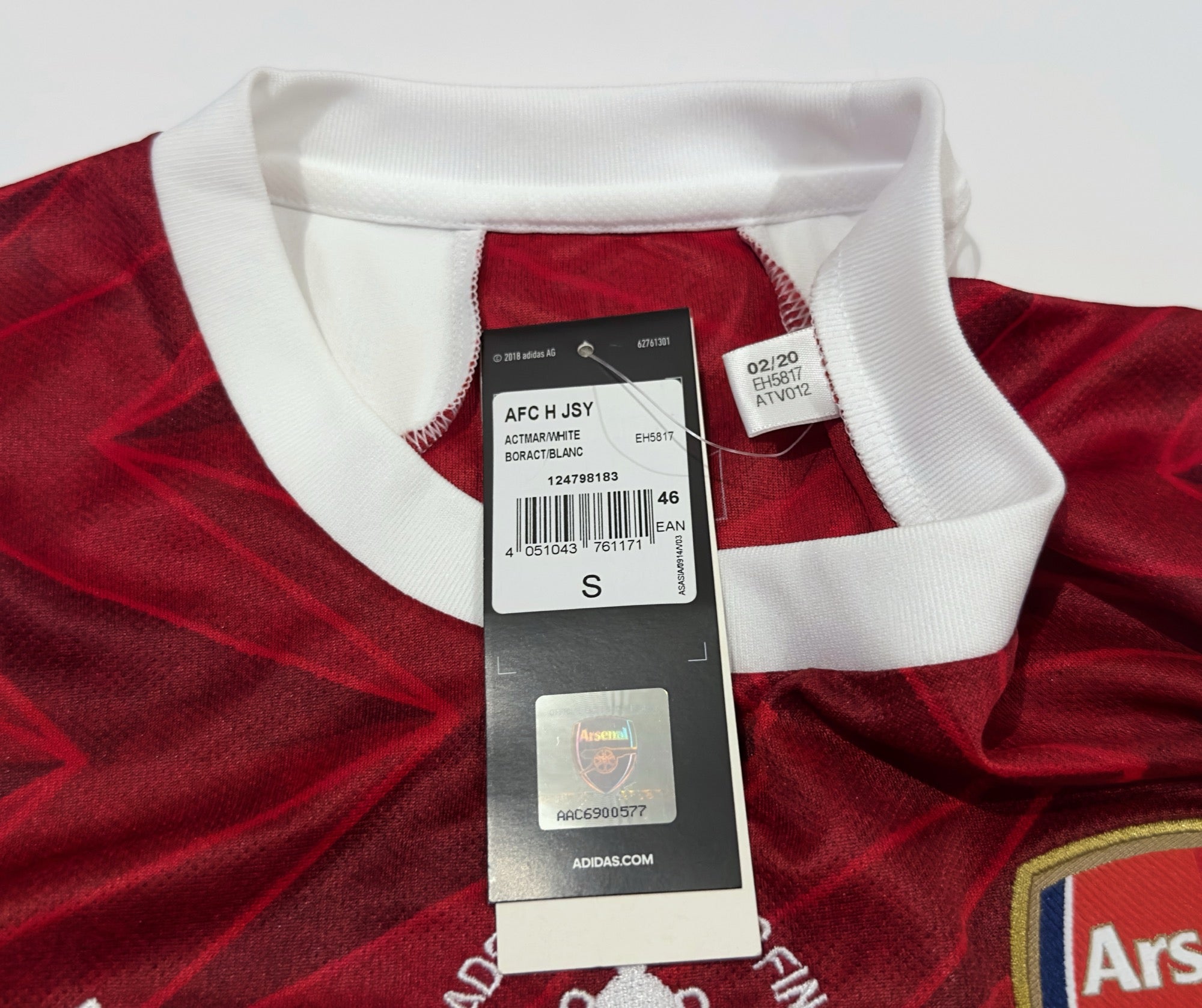2020/21 Arsenal #14 AUBAMEYANG Home Jersey (S)