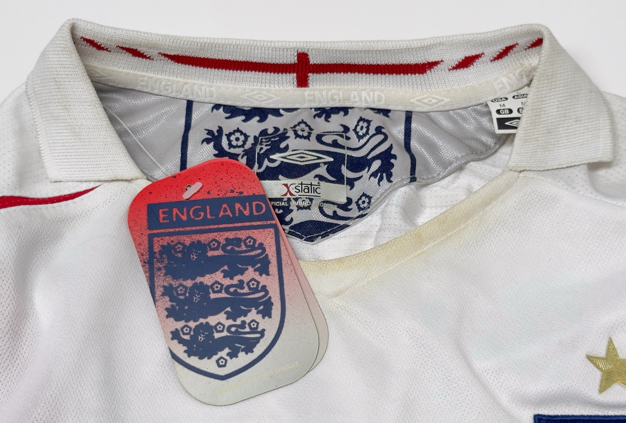 2005/07 England Home Jersey (M) L/S