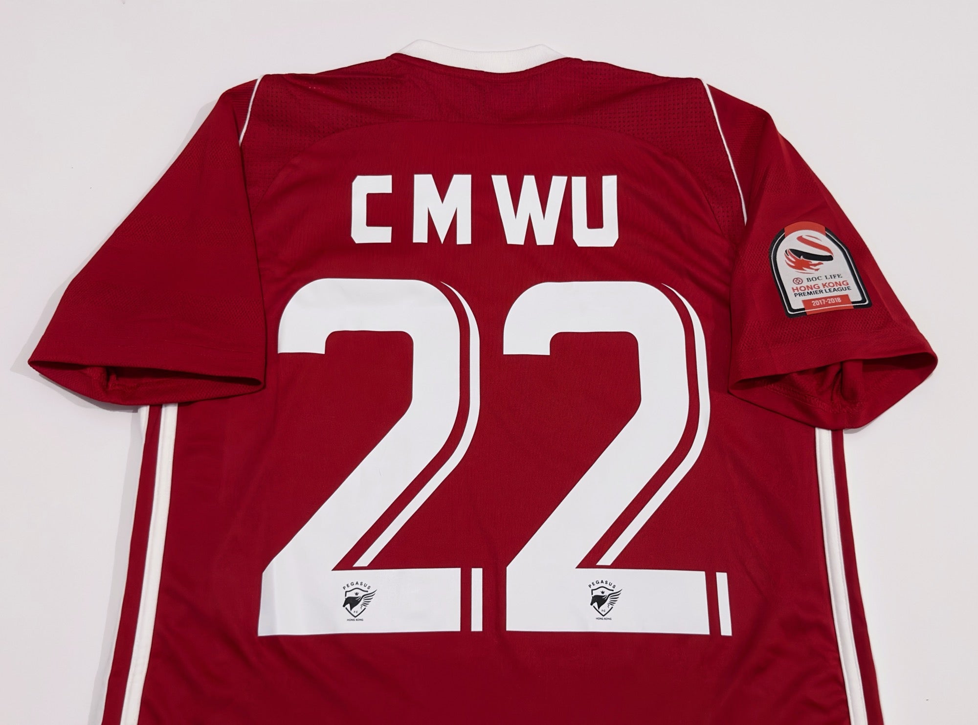 2017/18 HK Pegasus #22 C M WU Home Jersey (S)