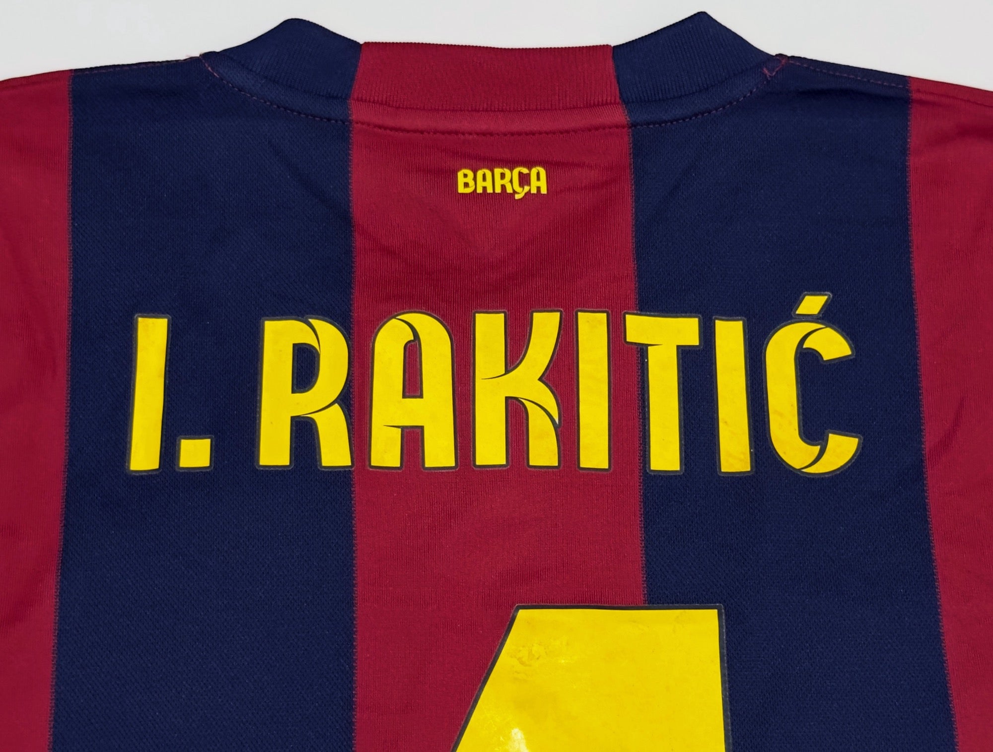 2014/15 Barcelona #4 I. RAKITIC Home Jersey (XL)