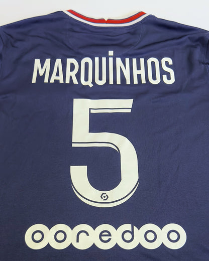 2021/22 PSG #5 MARQUINHOS Home Jersey (M)