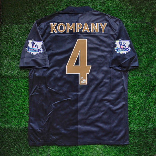 2013/14 Man City #4 KOMPANY Away Jersey (L)