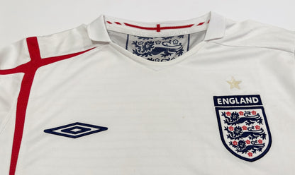 2005/07 England Home Jersey (M) L/S