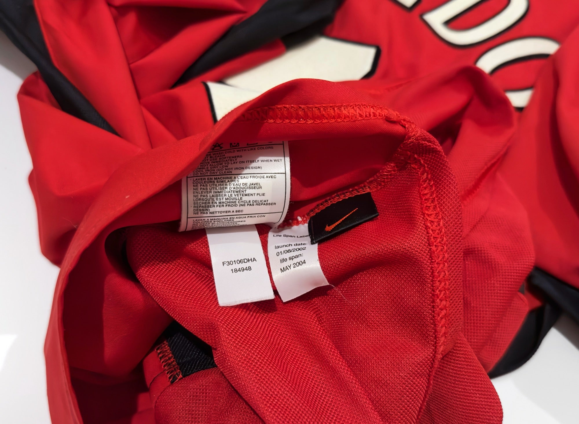 2003/04 Man Utd #7 RONALDO Home Jersey (S) L/S