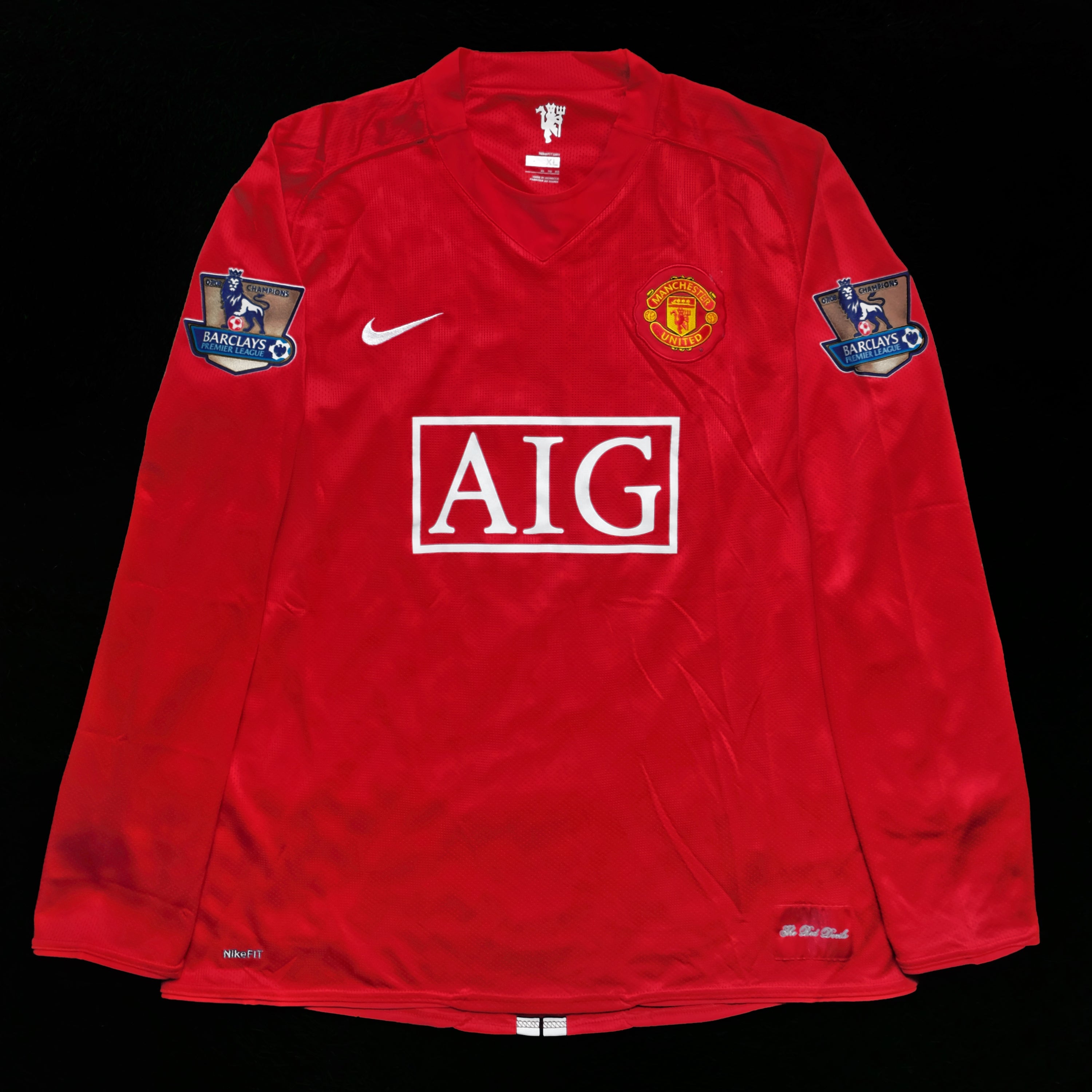 2008/09 Man Utd #11 GIGGS Home Jersey (XL) L/S