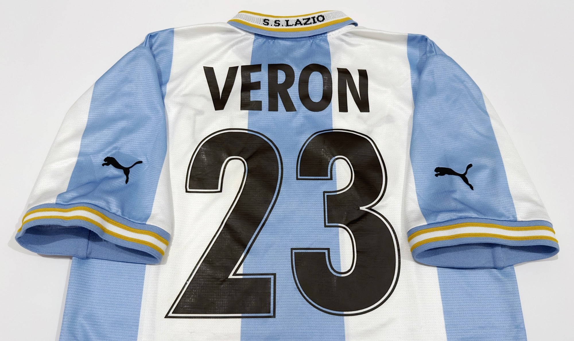 1999/00 Lazio #23 VERON European Home Jersey (S) – Double