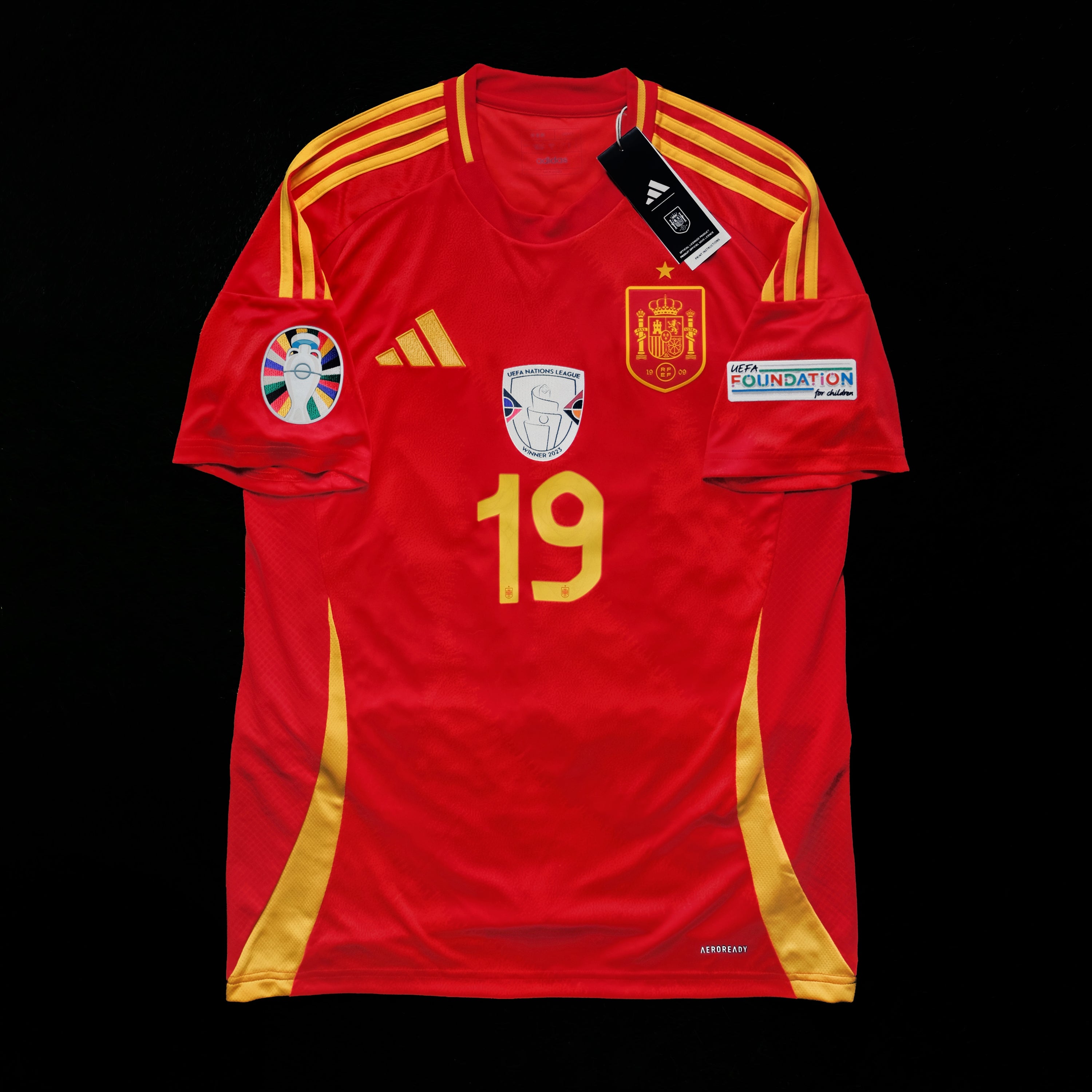 2024/25 Spain #19 LAMINE YAMAL Home Jersey (L)