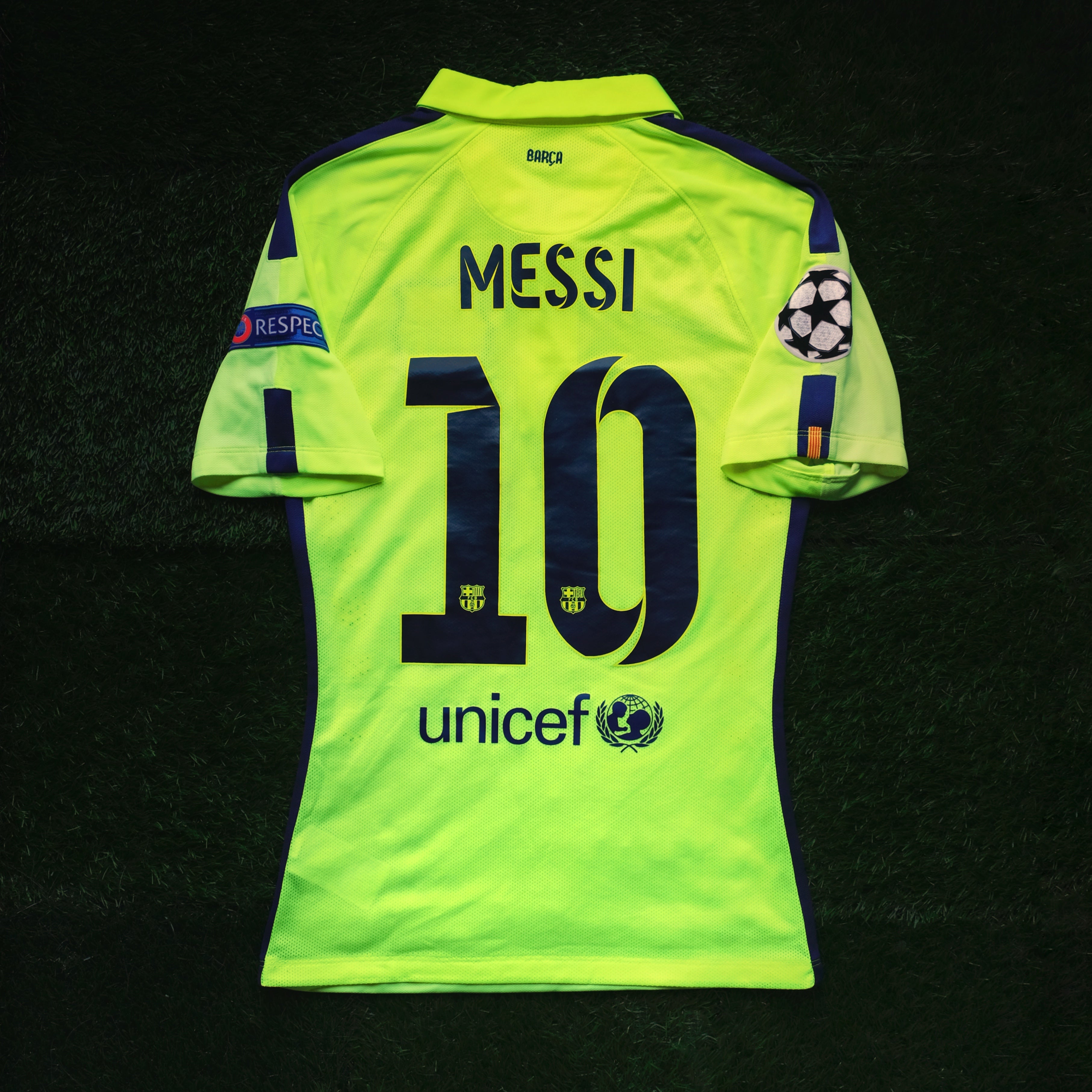 2014/15 Barcelona #10 MESSI Third Jersey (S) – Double Kick