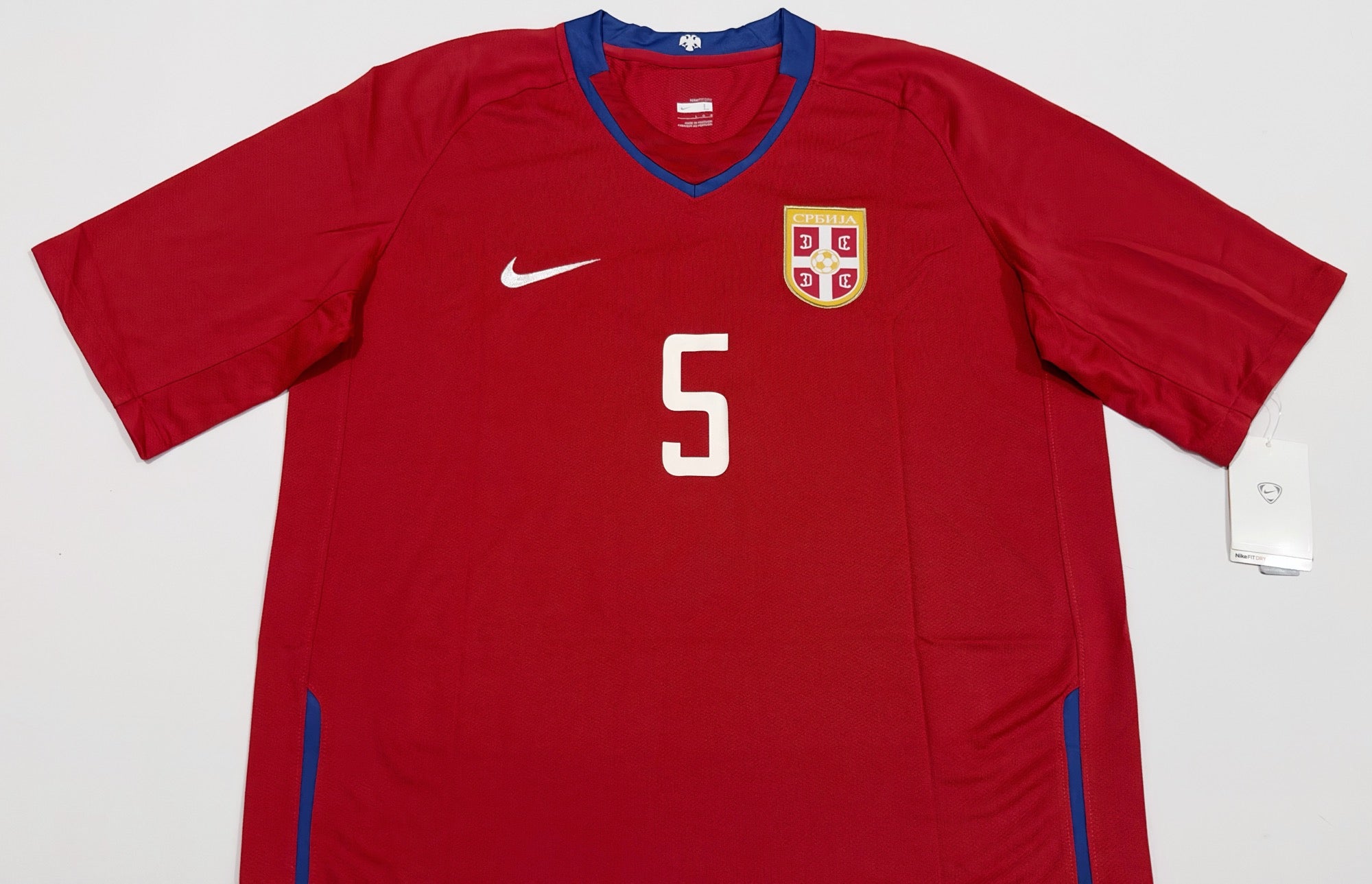 2008/10 Serbia #5 VIDIC Home Jersey (L)