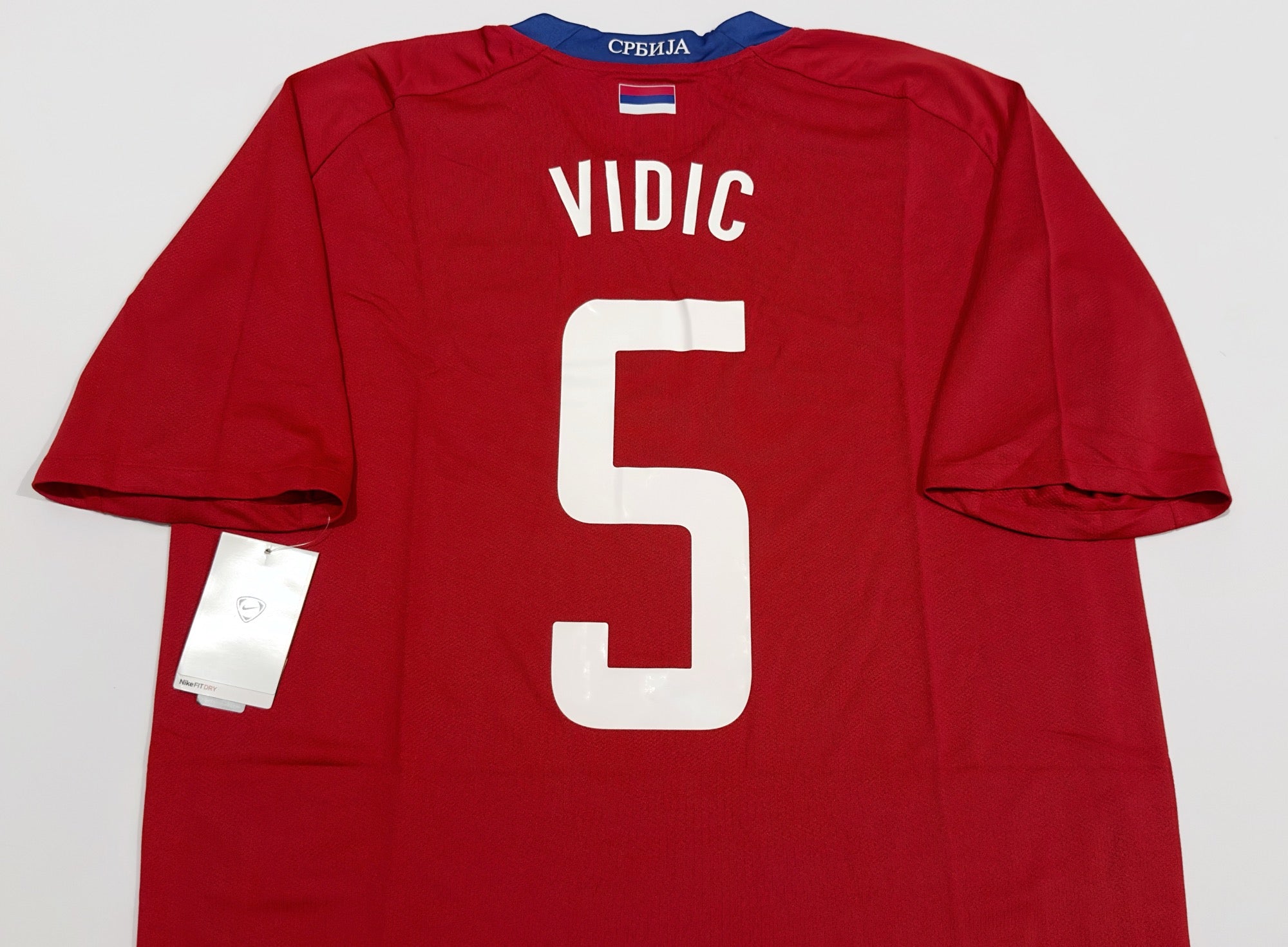 2008/10 Serbia #5 VIDIC Home Jersey (L)