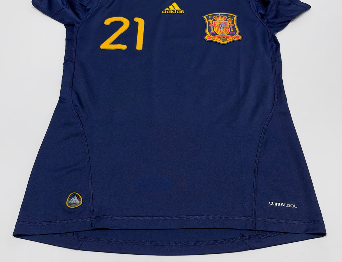 2010 Spain #21 SILVA Away Jersey (S)