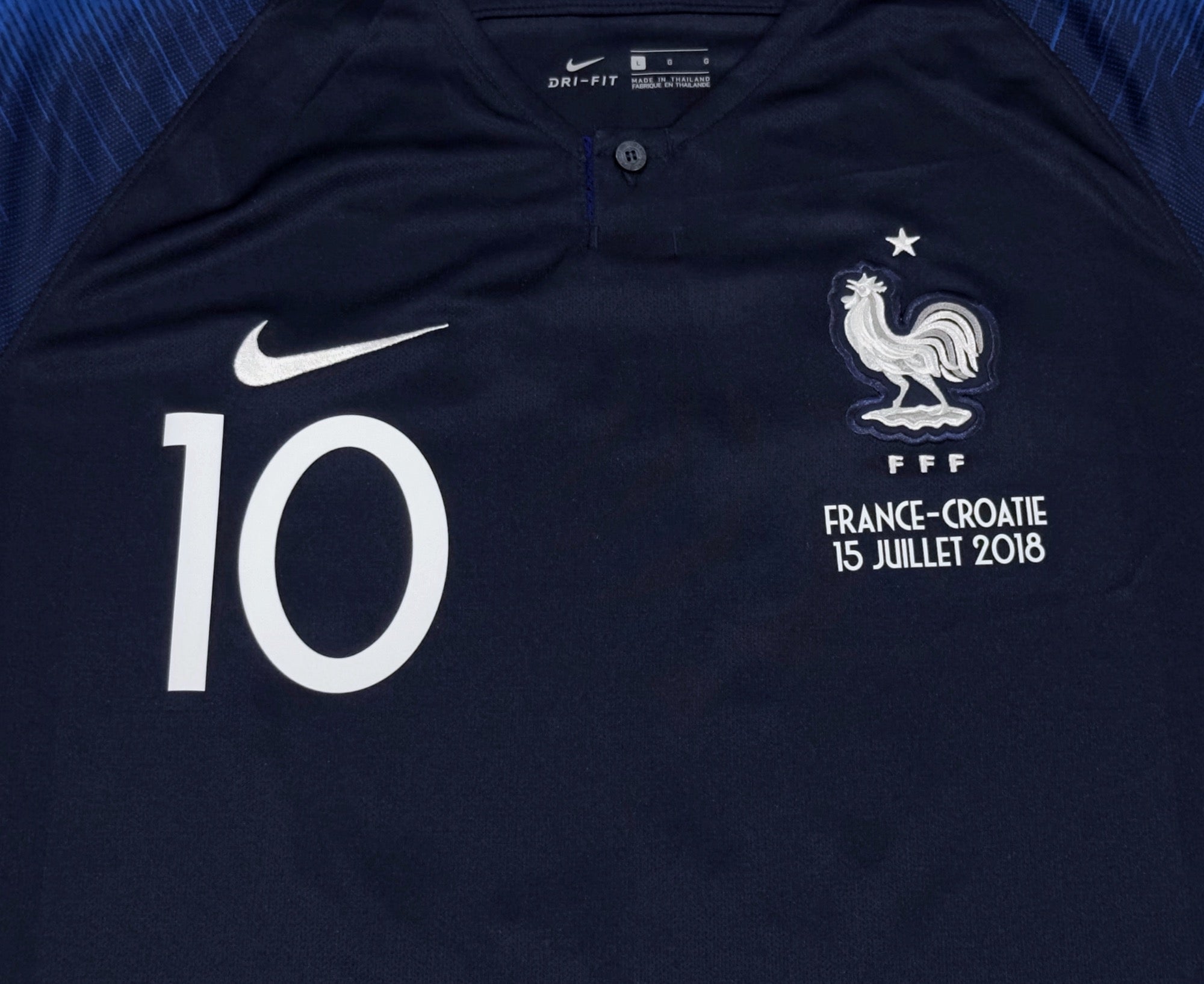 2018 France #10 MBAPPE Home Jersey (L)