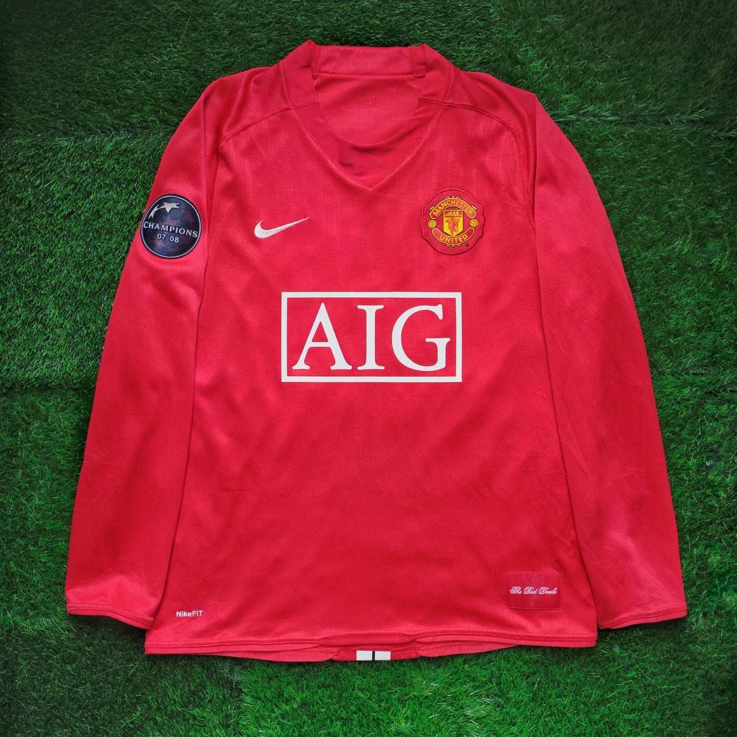 2008/09 Man Utd #7 RONALDO Home Jersey (M) L/S