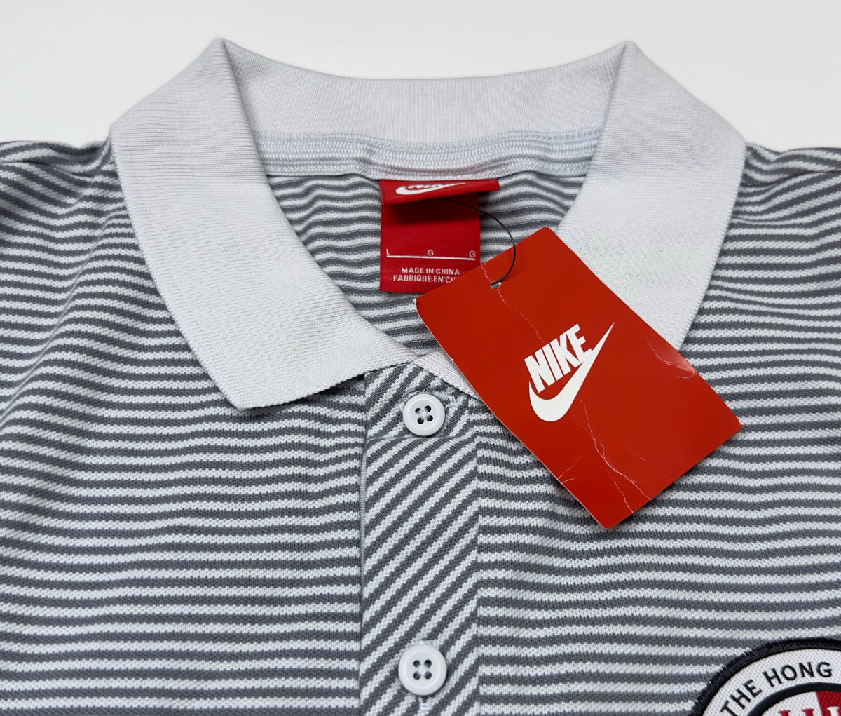 Nike Hong Kong Grey Polo Shirt (L)