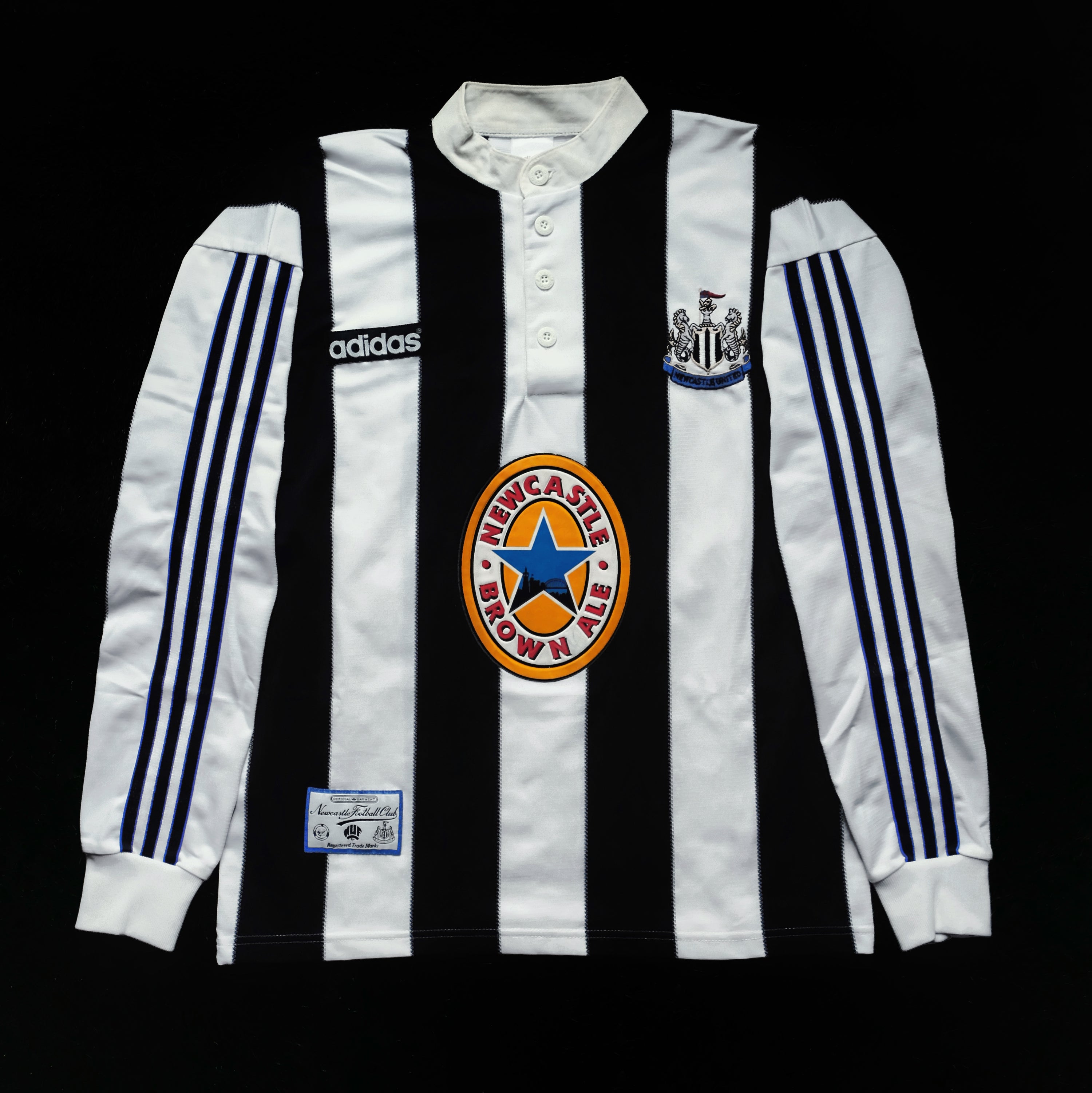 1995/97 Newcastle Home Jersey (M) L/S