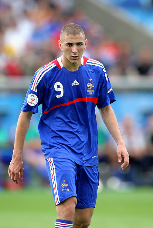 2007/08 France #9 BENZEMA Home Jersey (M)