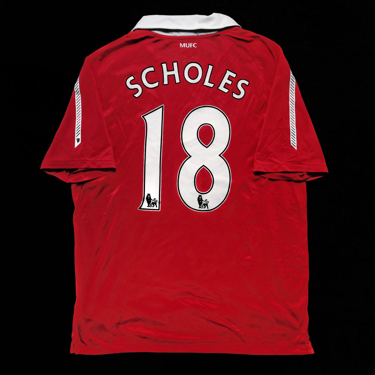 2010/11 Man Utd #18 SCHOLES Home Jersey (L)