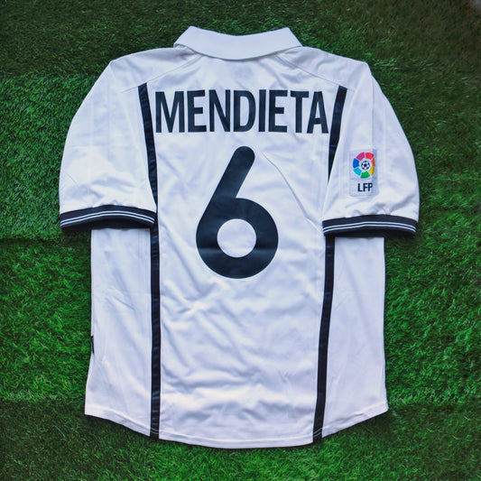 2000/01 Valencia #6 MENDIETA Home Jersey (M)