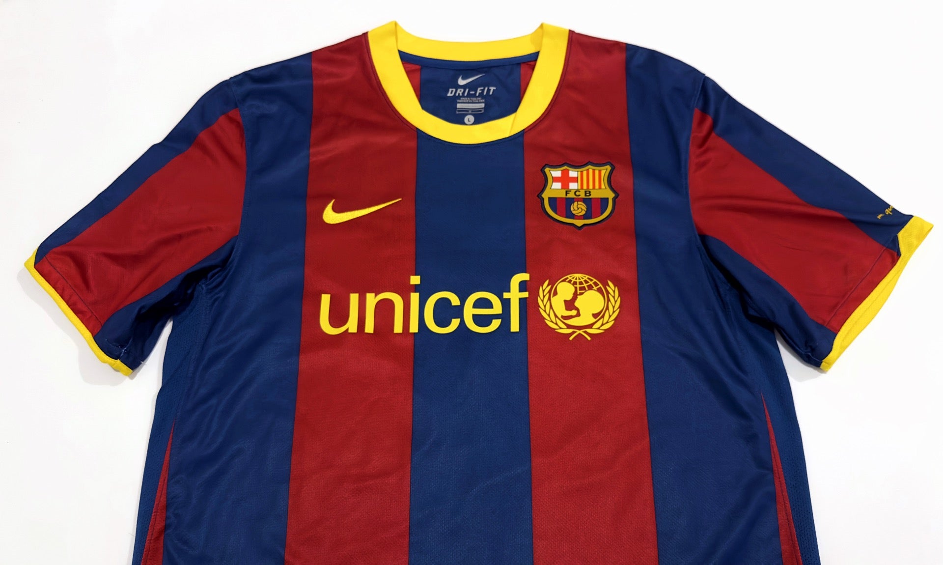 2010/11 Barcelona #7 DAVID VILLA Home Jersey (L)