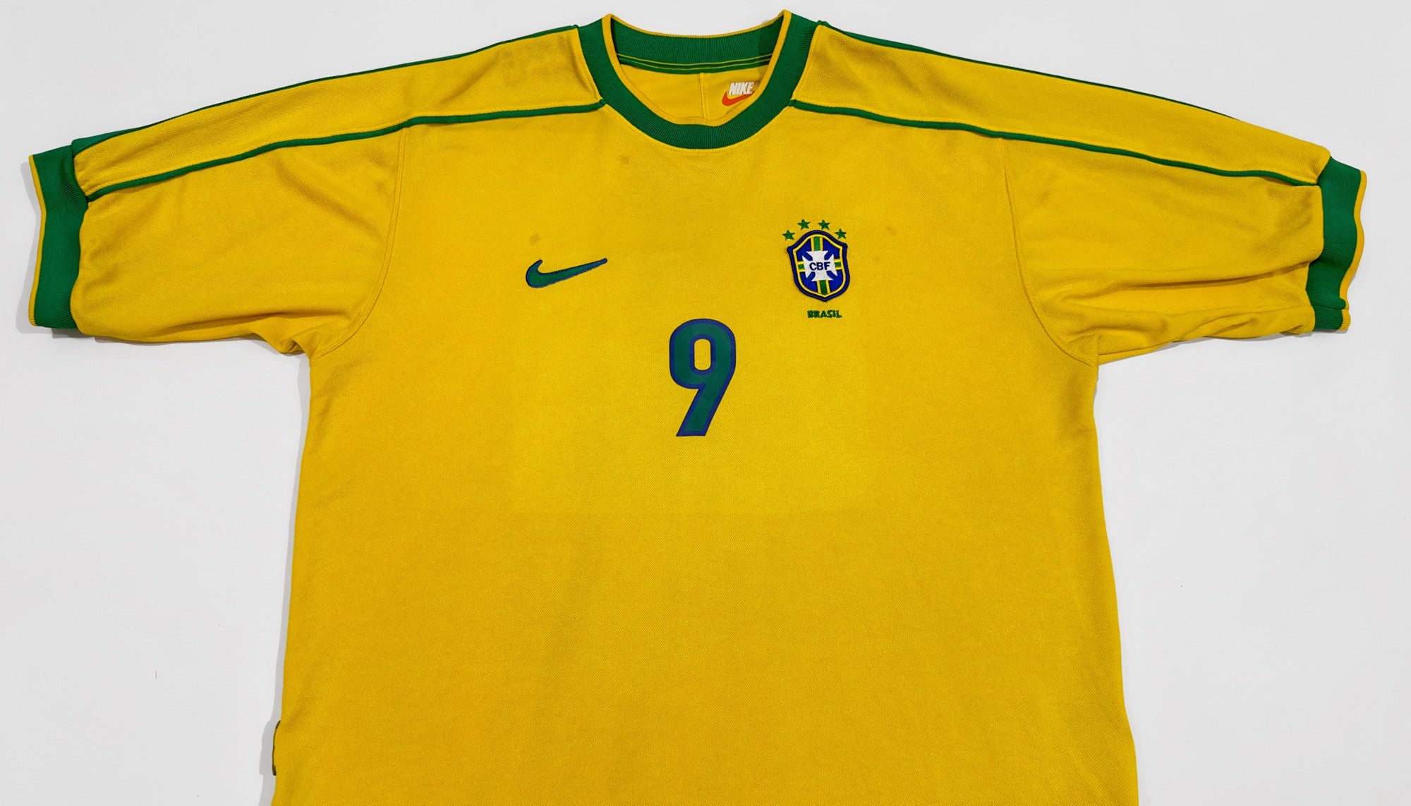 1998/00 Brazil #9 RONALDO Home Jersey (L)