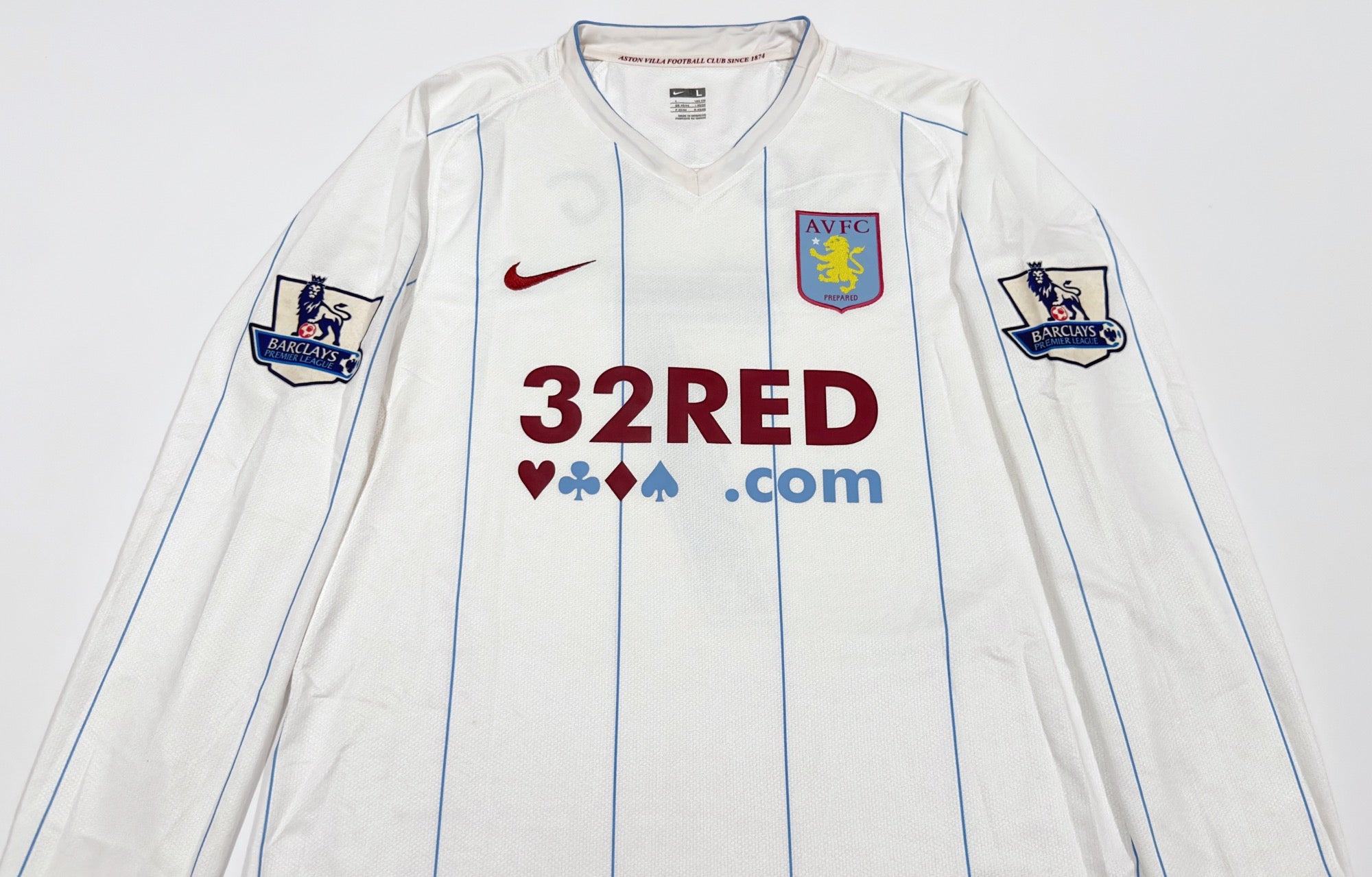 2007/08 Aston Villa #7 YOUNG Away Jersey (L) L/S