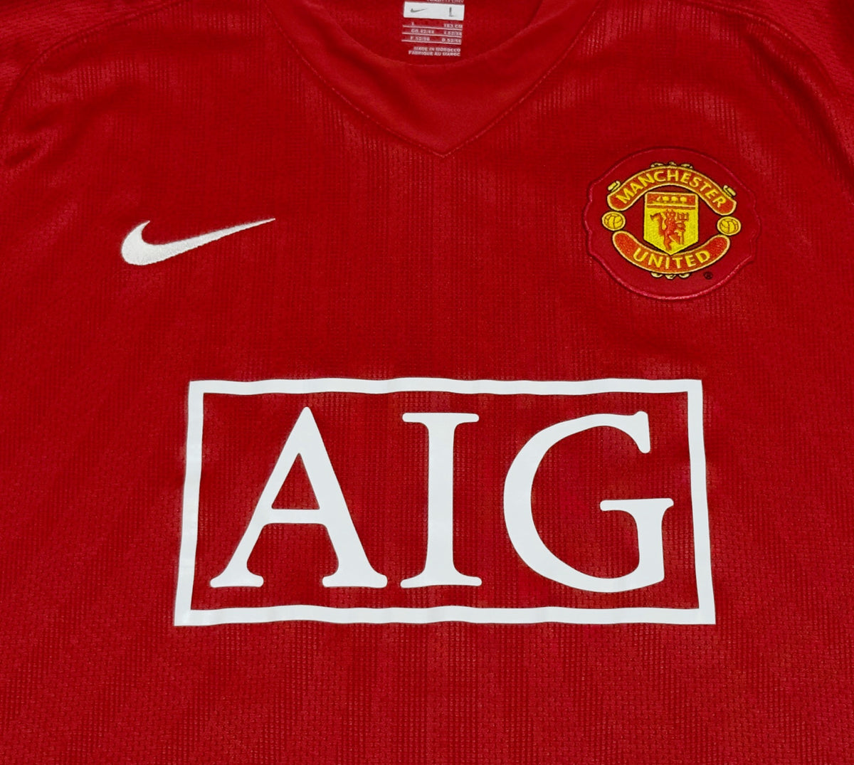 2007/08 Man Utd #18 SCHOLES Home Jersey (L)