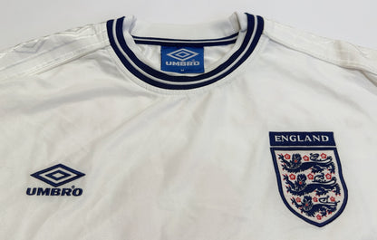 2000/01 England #8 SCHOLES Home Jersey (M)